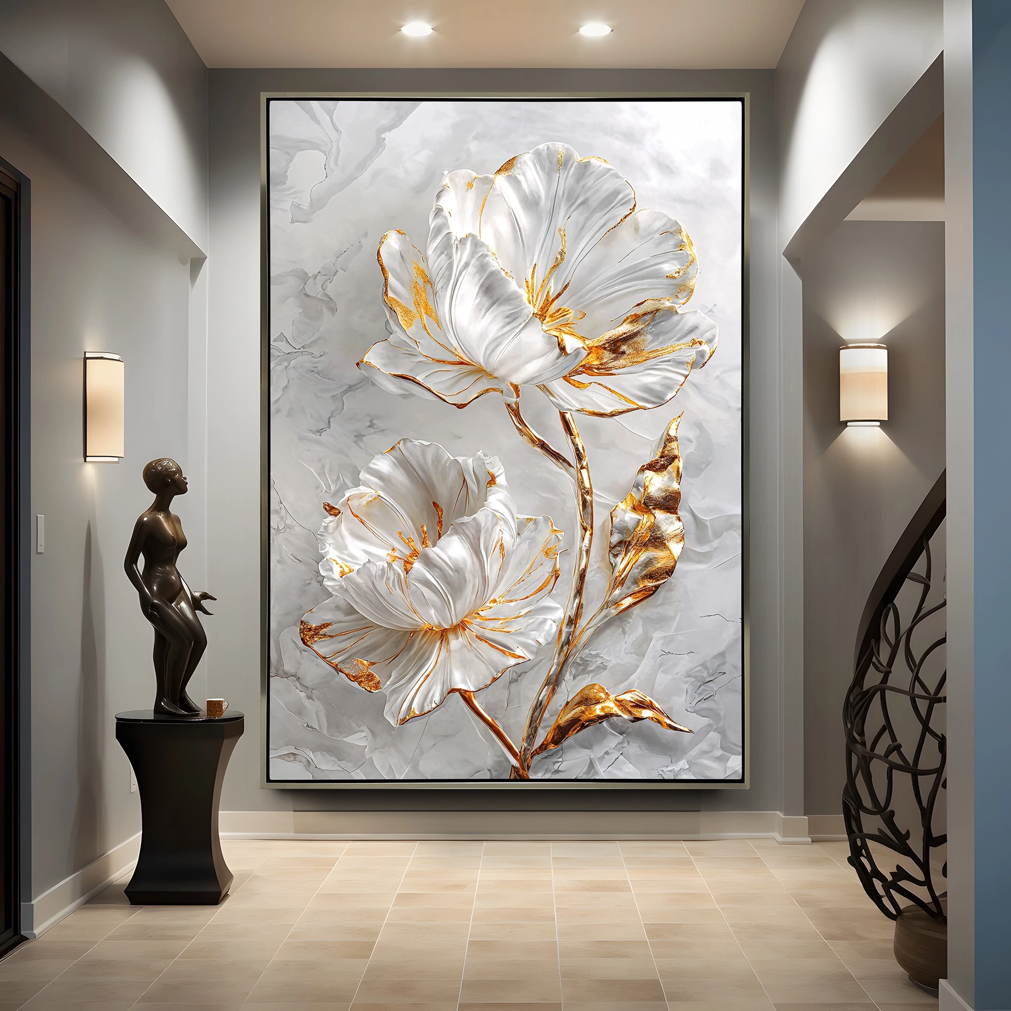 Premium%20Bronz%20Metal%20Çerçeveli%20Çiçek%20Cam%20Tablo