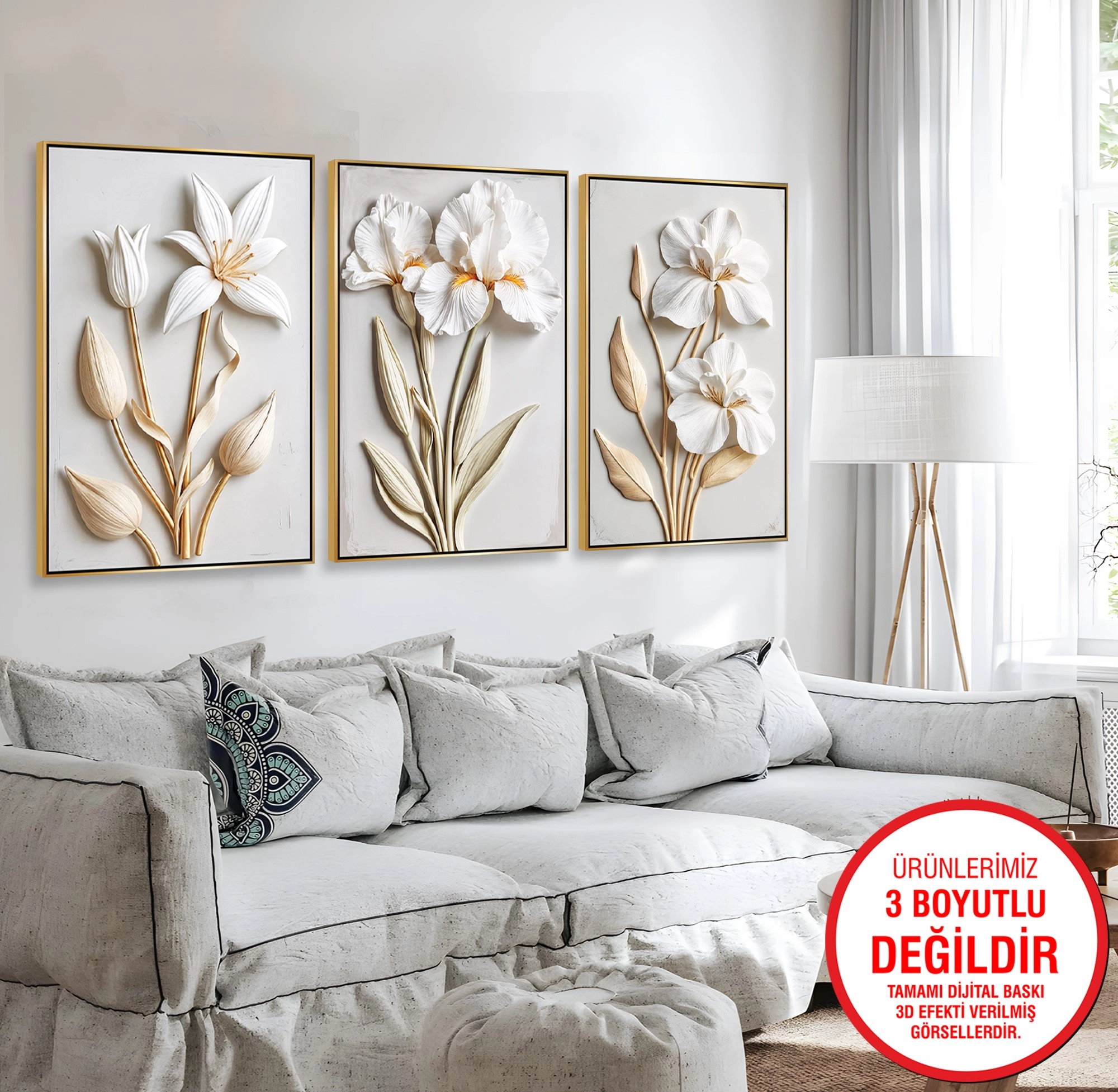 Gold%20Metal%20Çerçeveli%20Çiçekler%203’lü%20Kanvas%20Tablo%20Seti