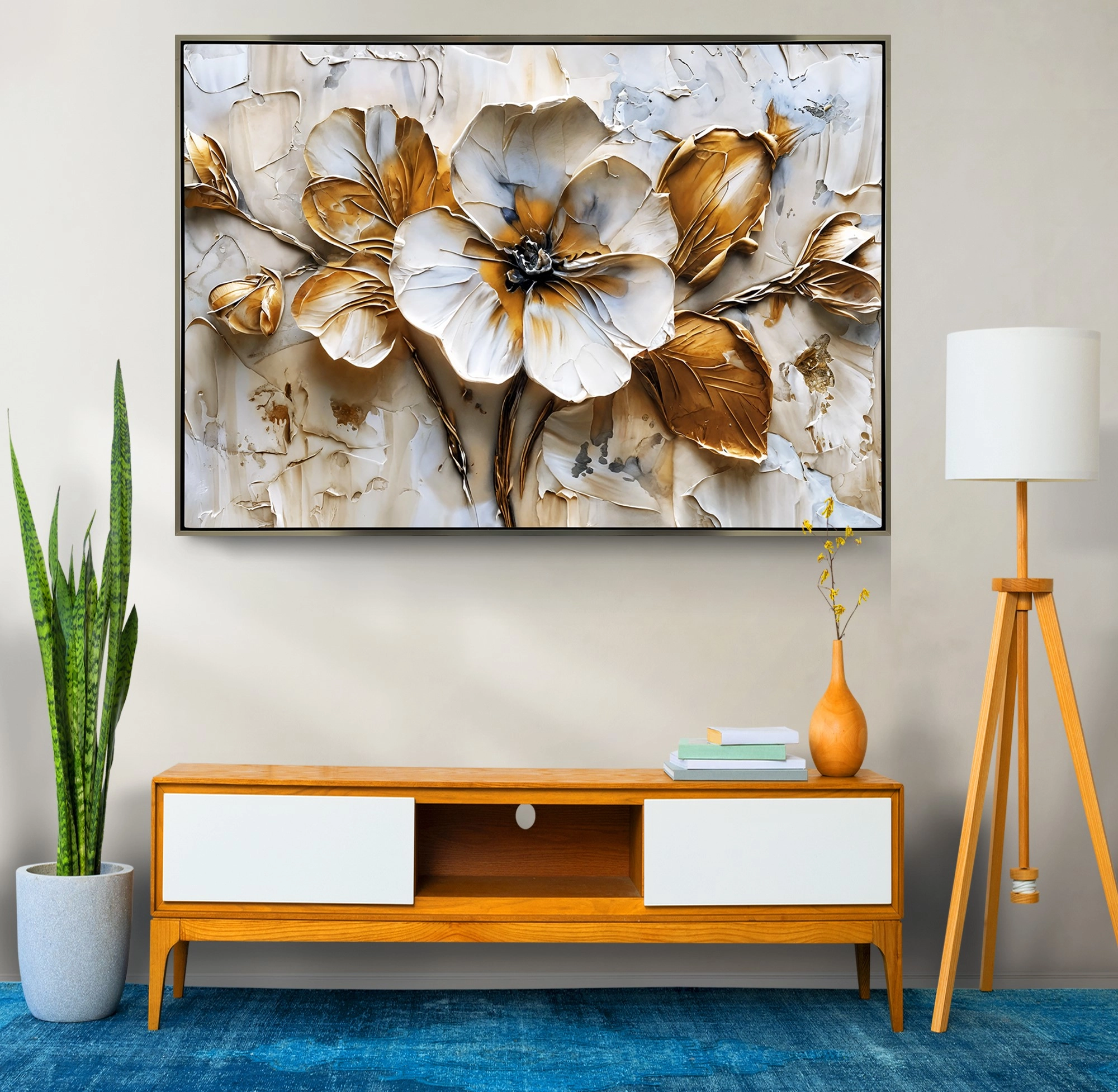 Premium%20Bronz%20Metal%20Çerçeveli%20Çiçek%20Cam%20Tablo