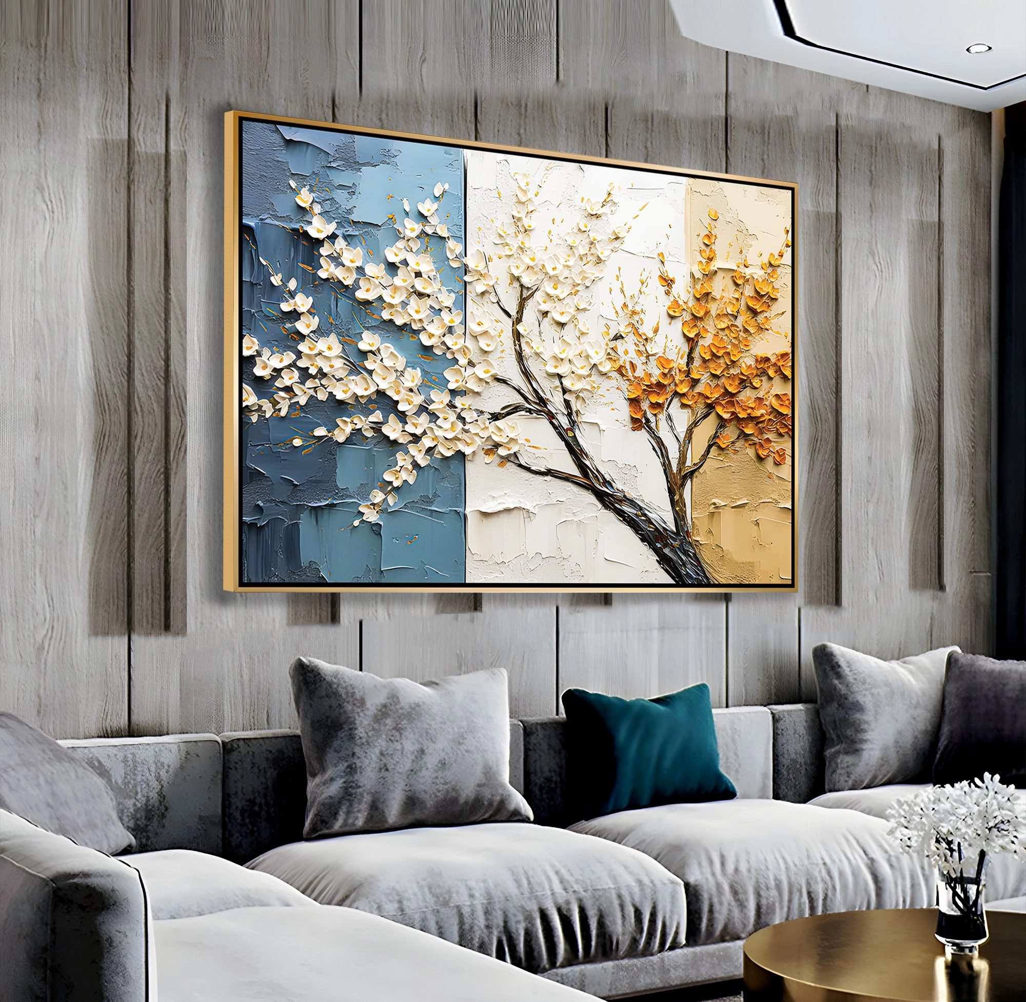 Premium%20Gold%20Metal%20Çerçeveli%20Üçlü%20Ağaç%20Cam%20Tablo