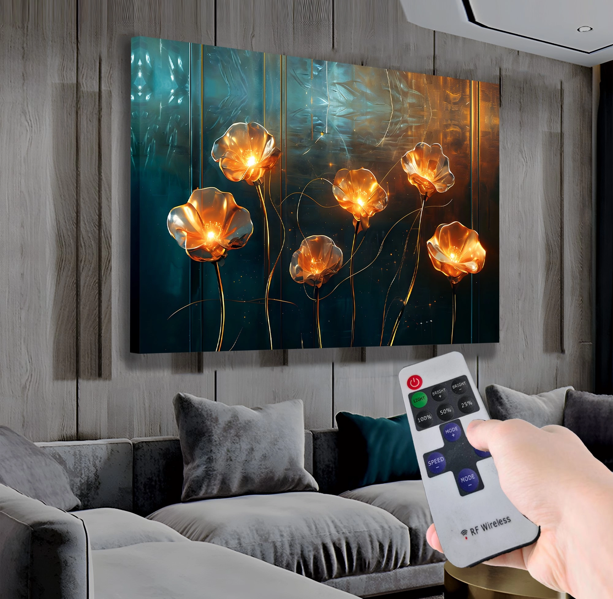 Led%20Işıklı%20Uzaktan%20Kumandalı%20Çiçekler%20Kanvas%20Tablo