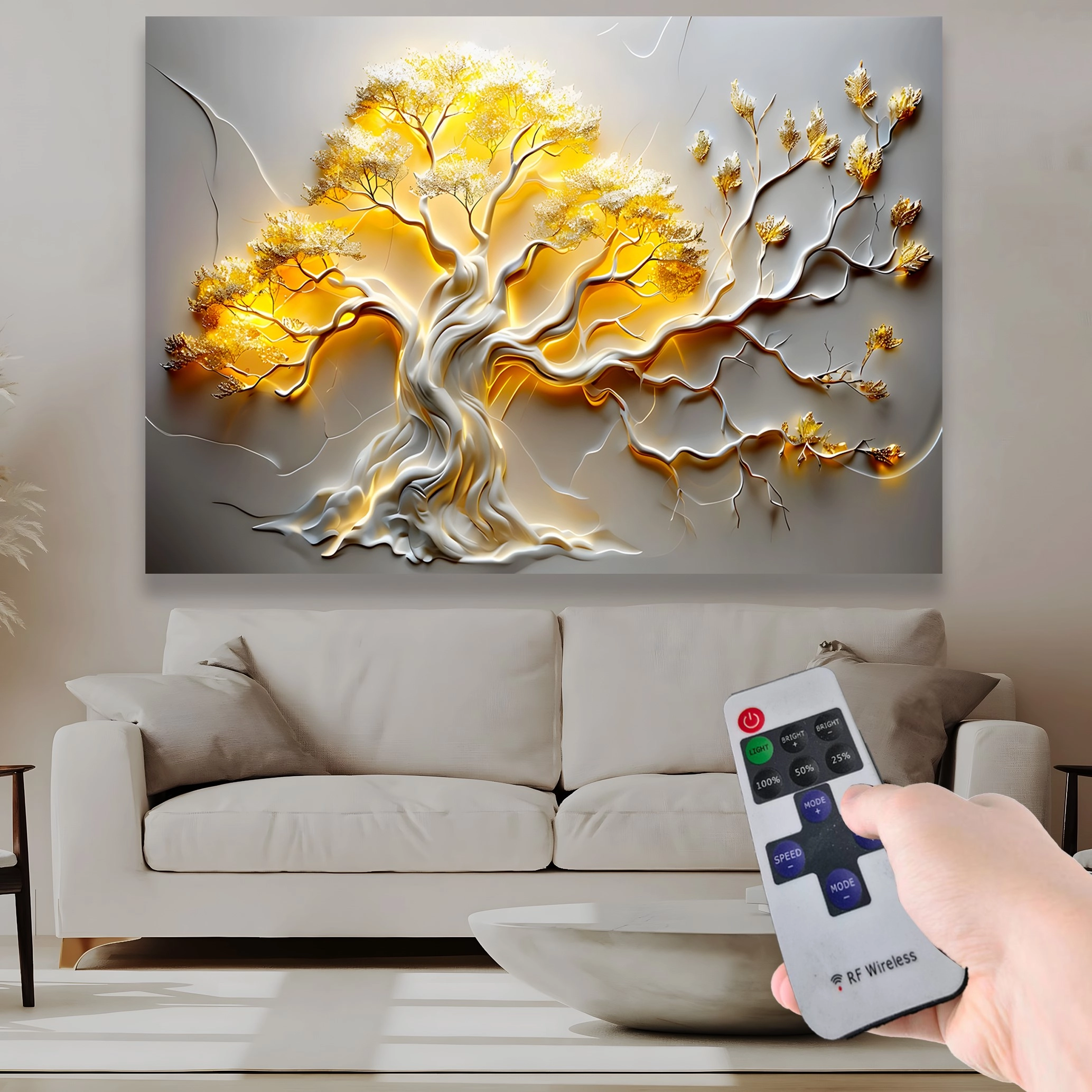 Led%20Işıklı%20Uzaktan%20Kumandalı%20Ağaç%20Kanvas%20Tablo