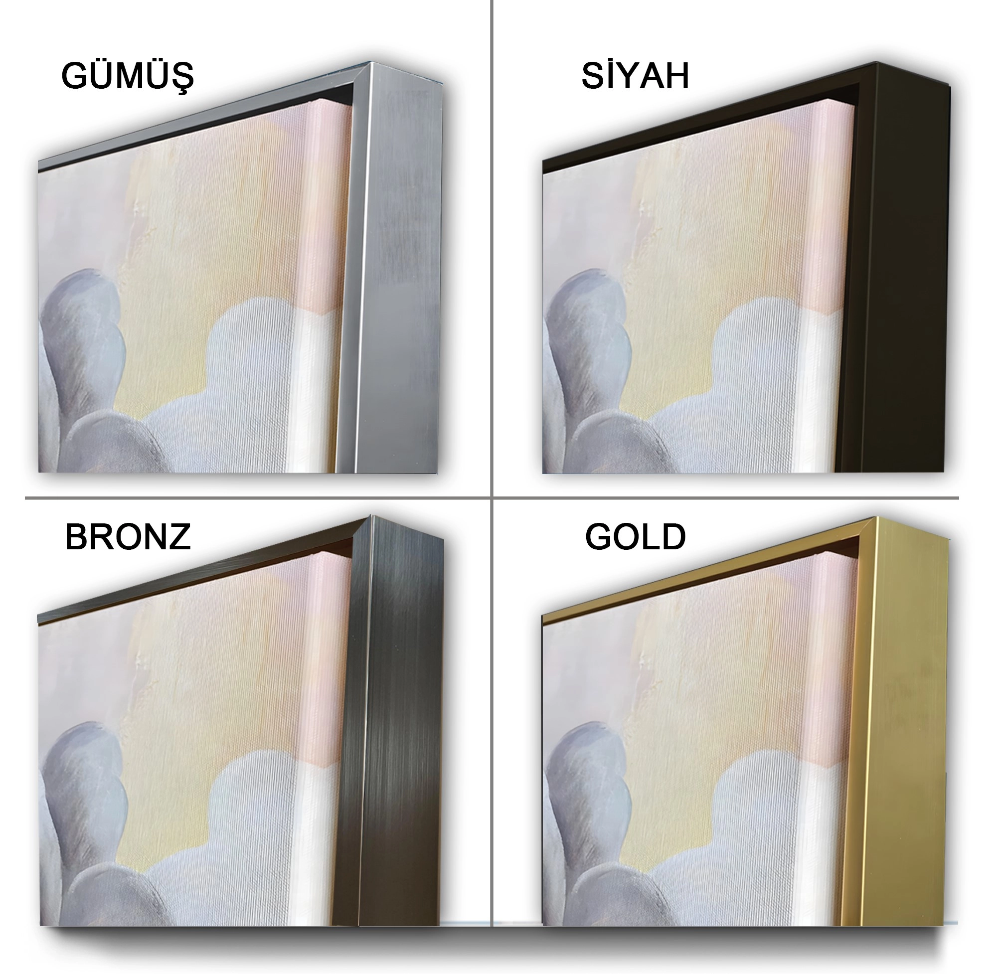 Gümüş%20Metal%20Çerçeveli%20Altın%20Çiçek%20Kanvas%20Tablo