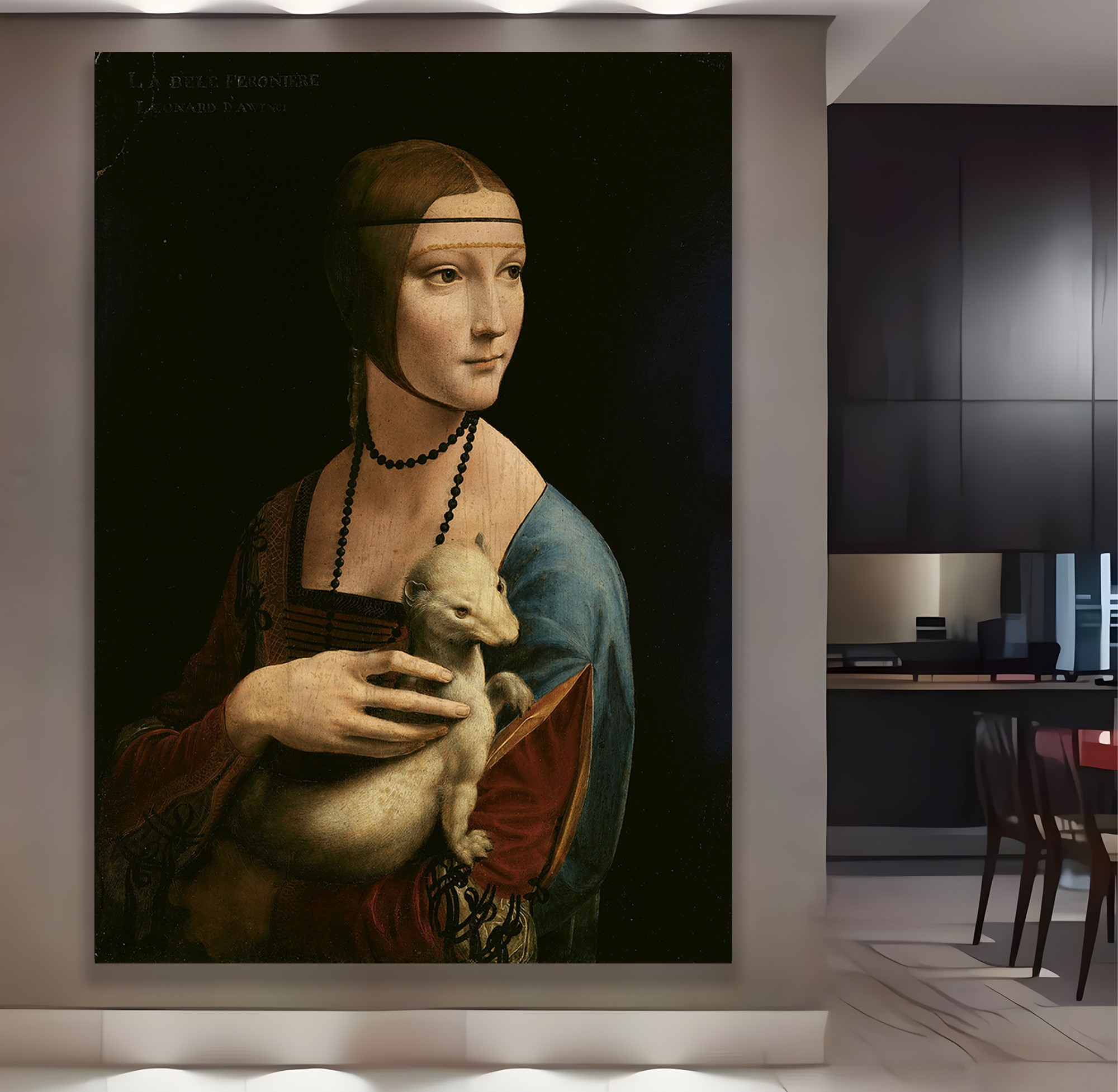 Leonardo%20Da%20Vinci%20Kakımlı%20Kadın%20Eseri%20Kanvas%20Tablo