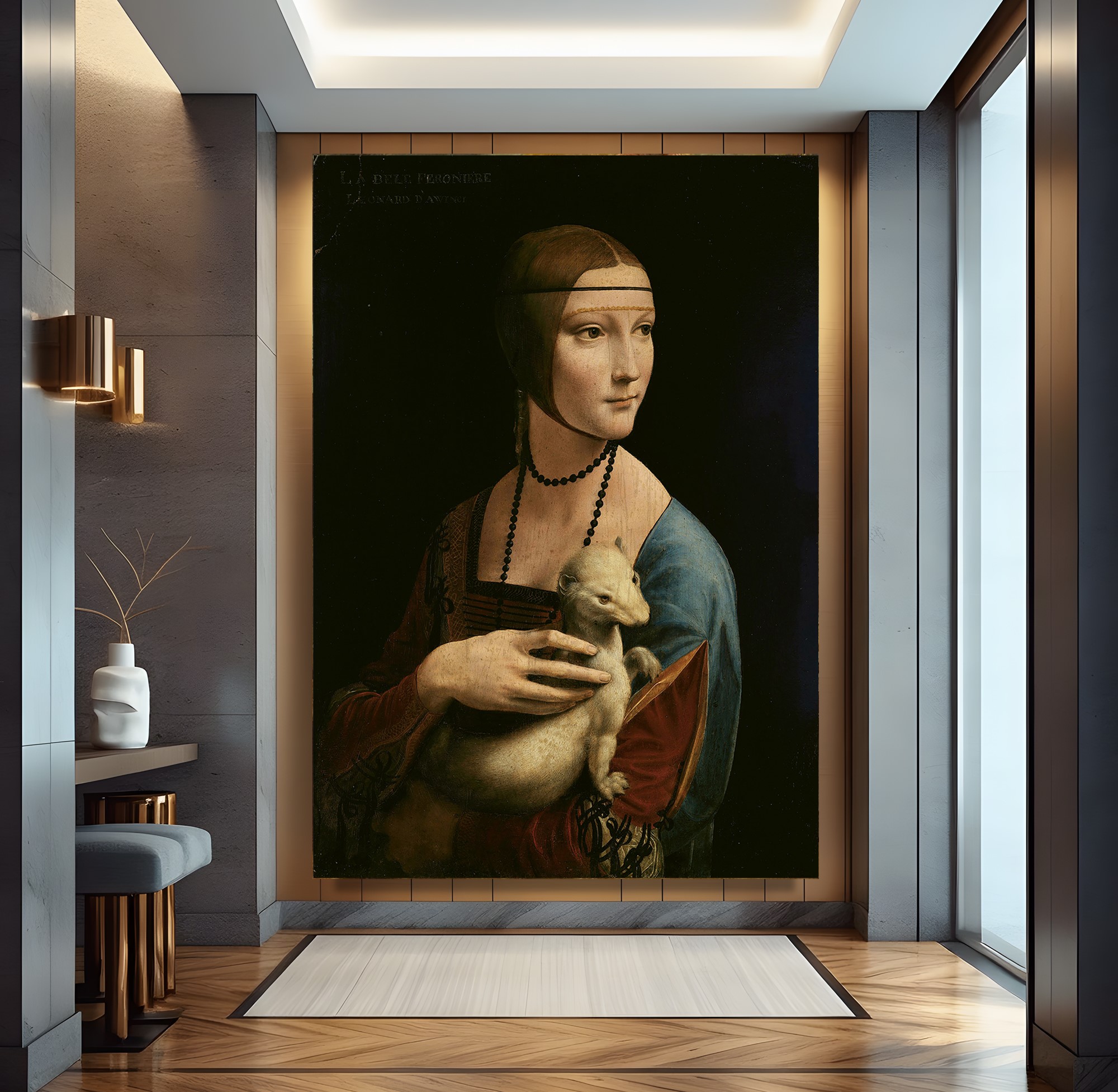 Leonardo%20Da%20Vinci%20Kakımlı%20Kadın%20Eseri%20Kanvas%20Tablo