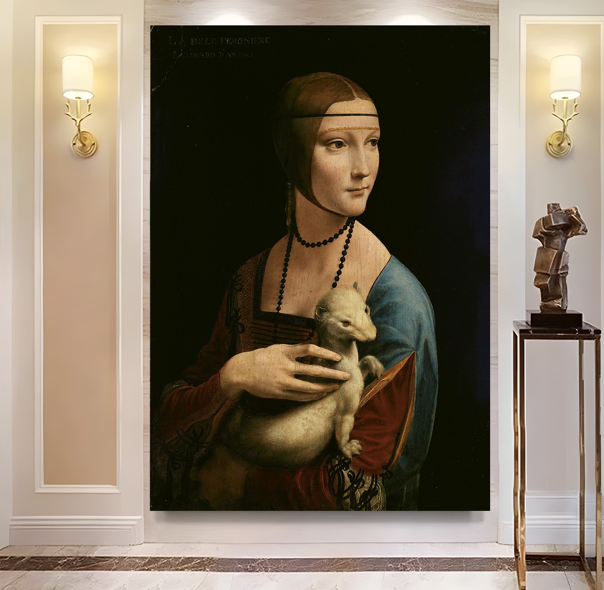 Leonardo%20Da%20Vinci%20Kakımlı%20Kadın%20Eseri%20Kanvas%20Tablo
