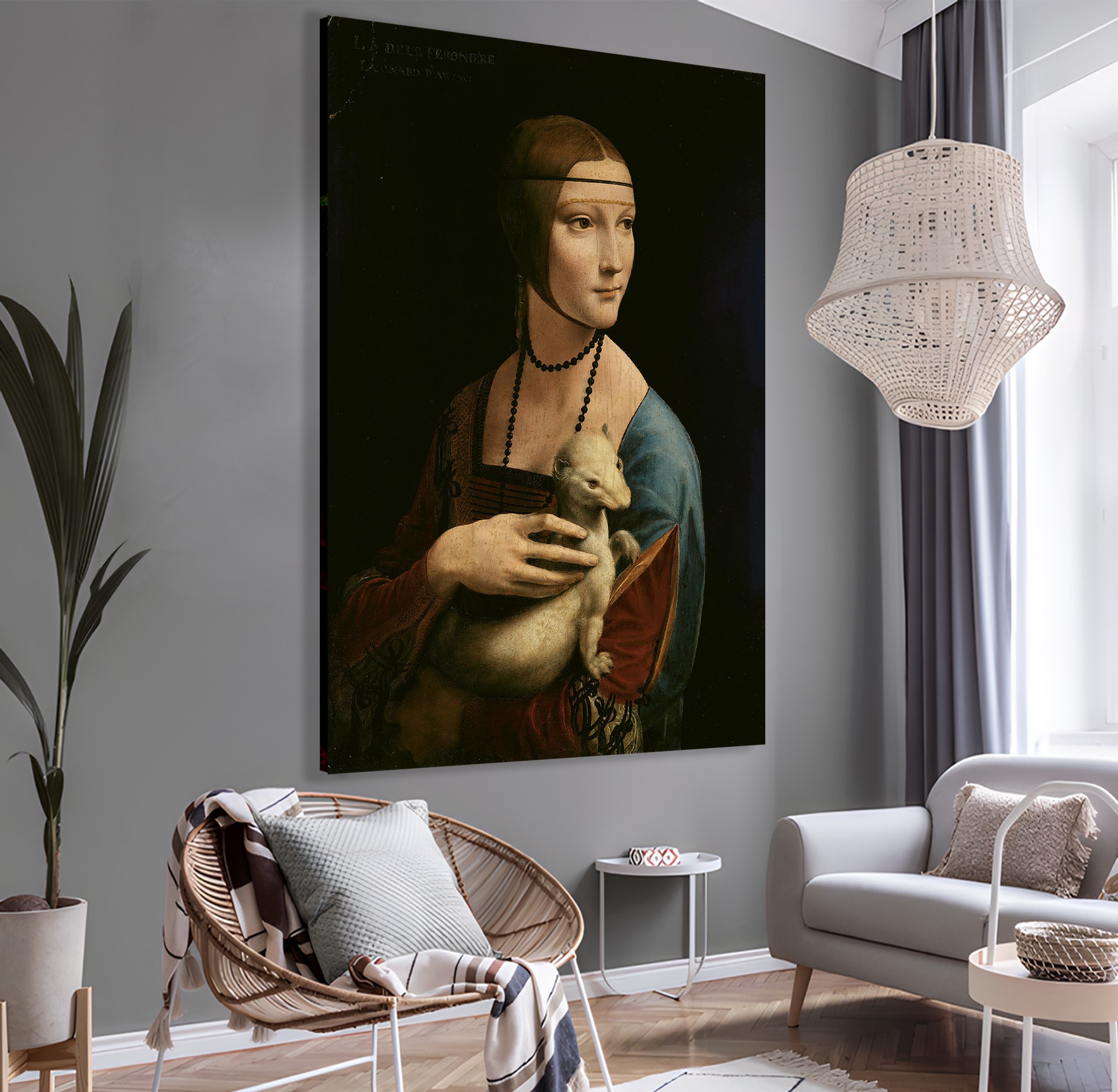 Leonardo%20Da%20Vinci%20Kakımlı%20Kadın%20Eseri%20Kanvas%20Tablo