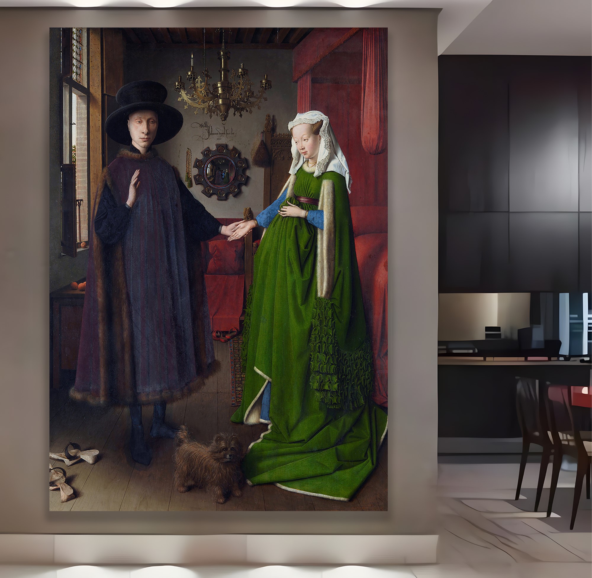 Arnolfini’nin%20Evlenmesi%20-%20Arnolfini%20Portrait%20Kanvas%20Tablo