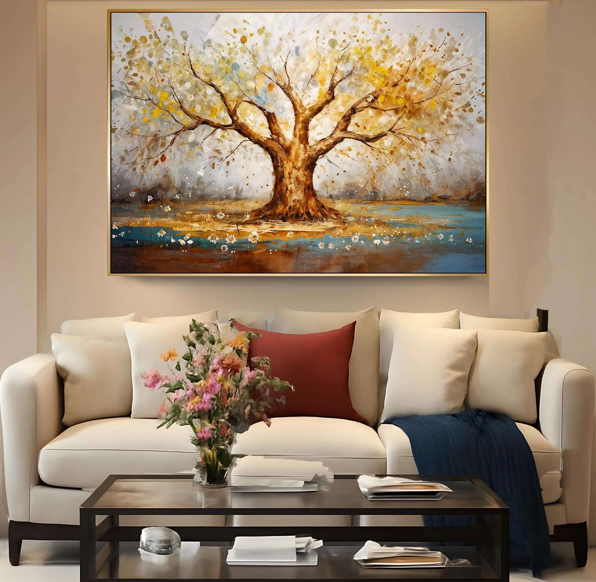 Premium%20Gold%20Metal%20Çerçeveli%20Ağaç%20Cam%20Tablo