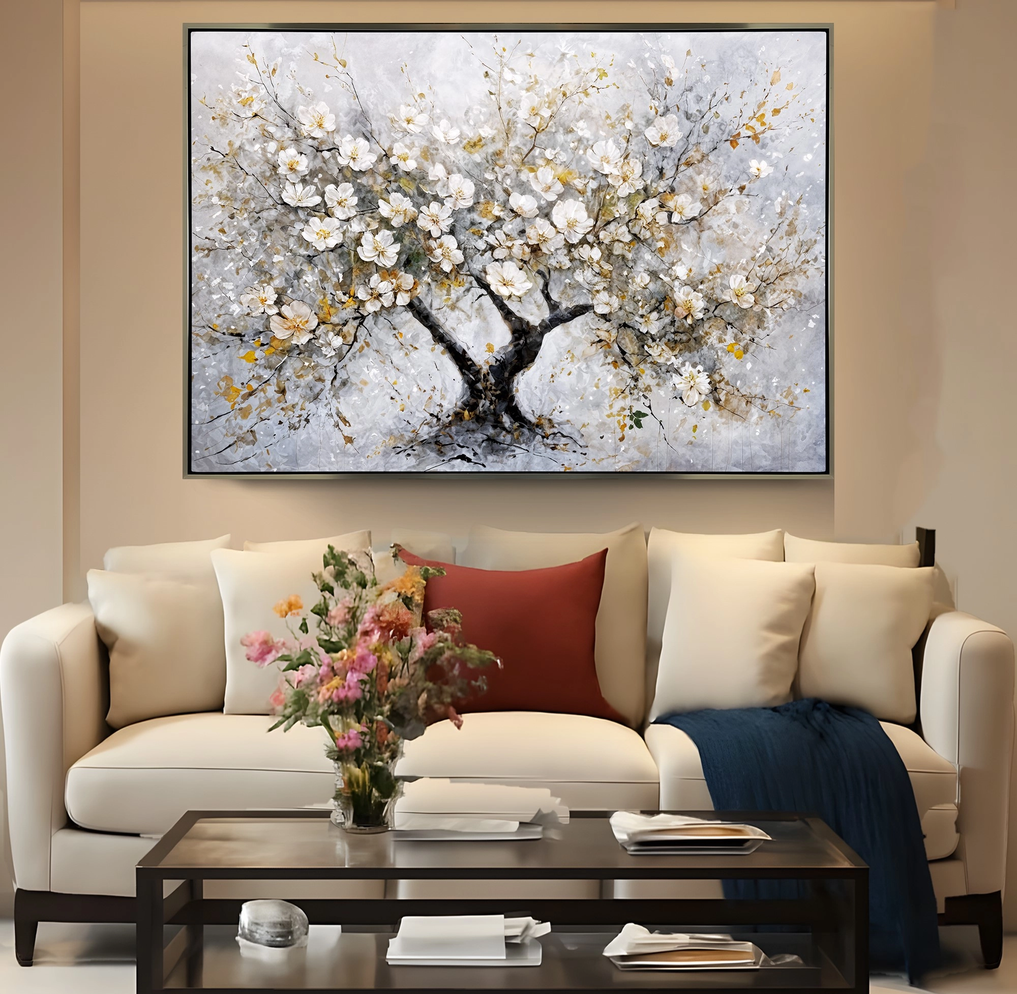 Premium%20Bronz%20Metal%20Çerçeveli%20Ağaç%20Cam%20Tablo