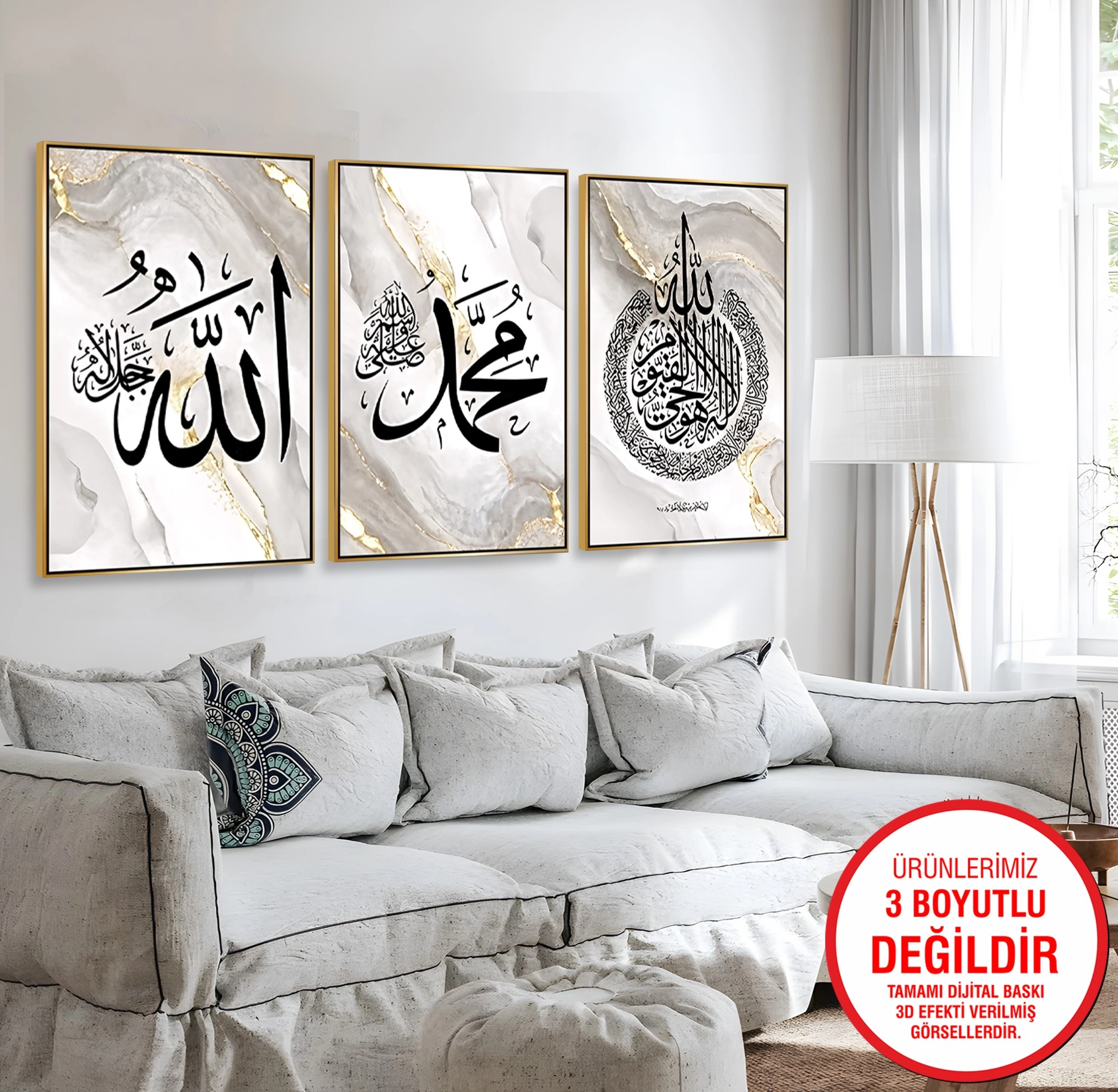 Gold%20Metal%20Çerçeveli%20Dini%203’lü%20Kanvas%20Tablo%20Seti