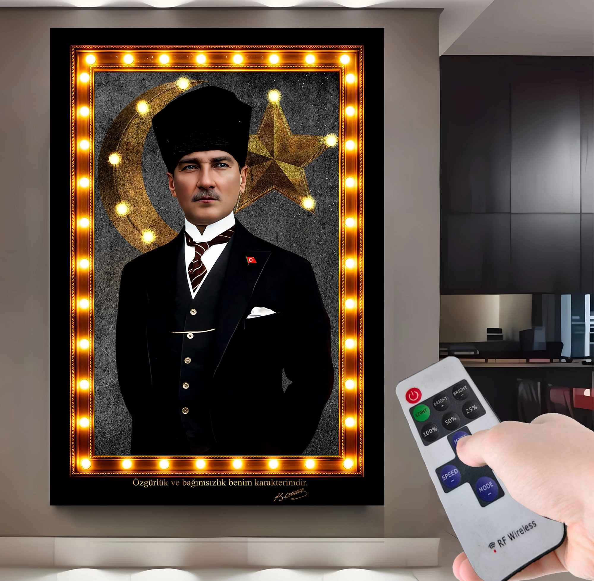 Led%20Işıklı%20Uzaktan%20Kumandalı%20Atatürk%20Kanvas%20Tablo