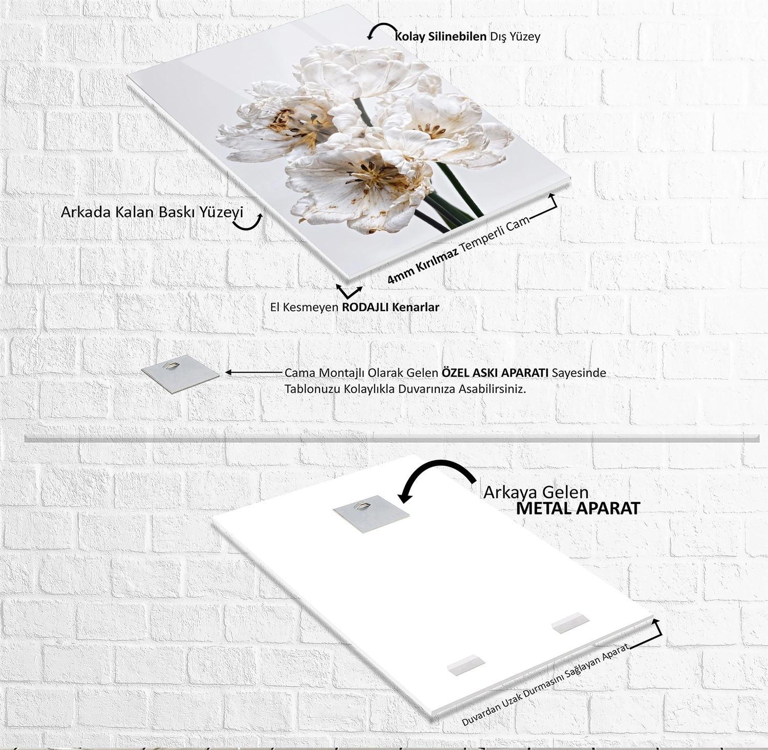 Beyaz%20Çiçek%20Cam%20Tablo