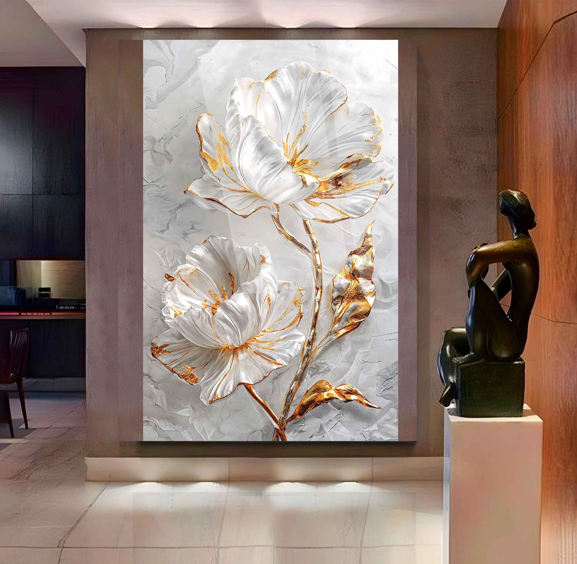 Beyaz%20Çiçek%20Cam%20Tablo