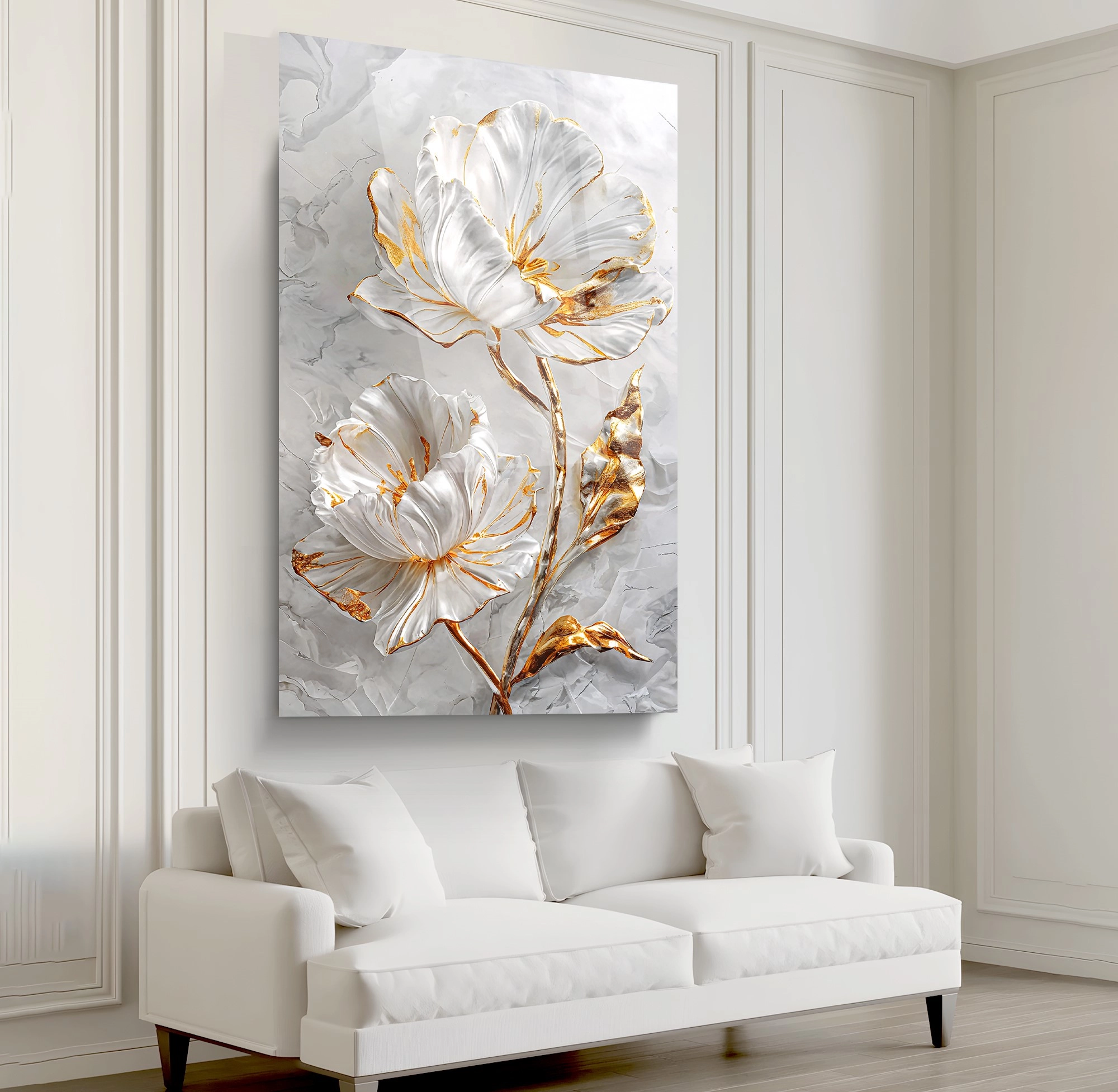 Beyaz%20Çiçek%20Cam%20Tablo