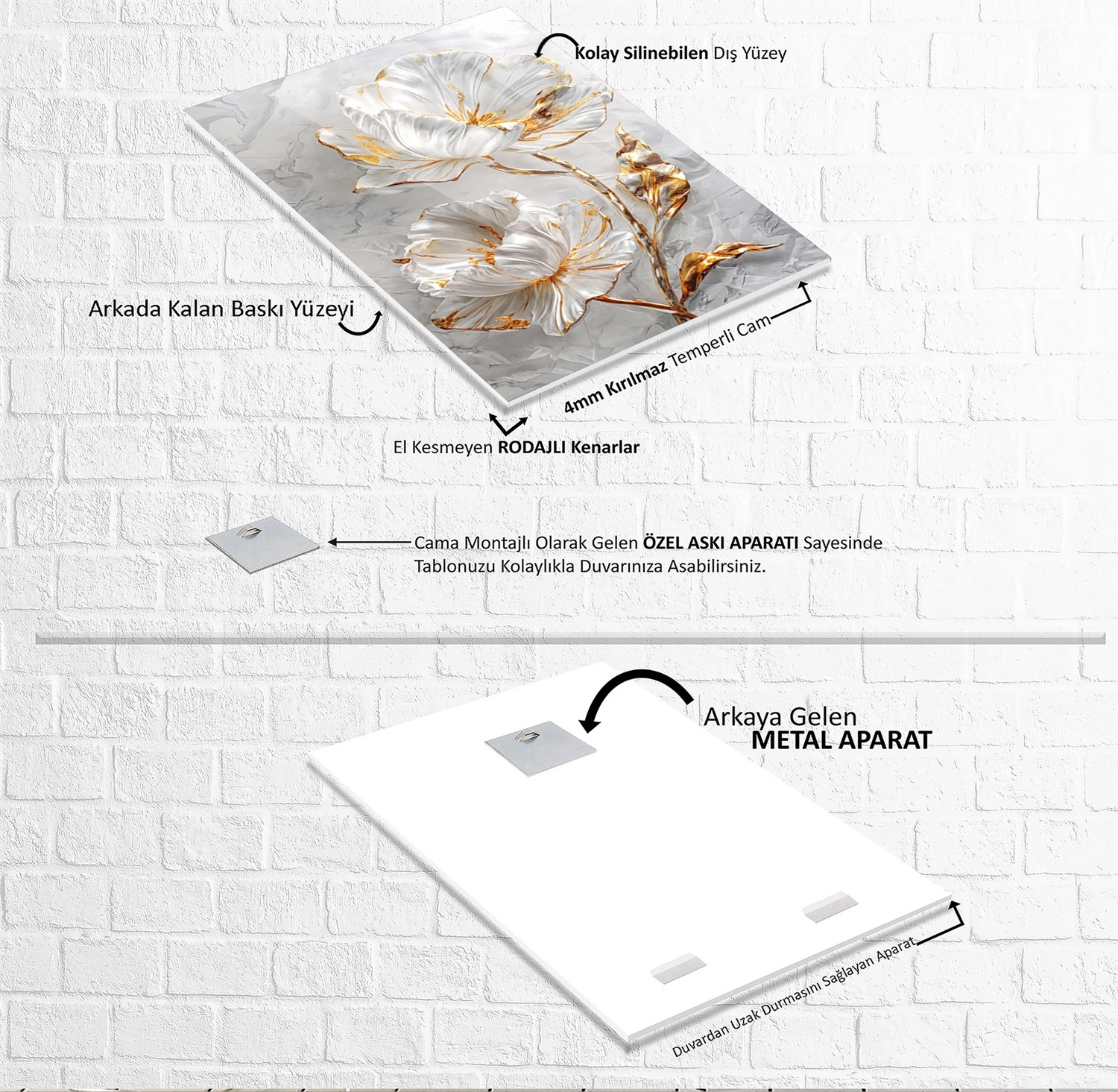 Beyaz%20Çiçek%20Cam%20Tablo