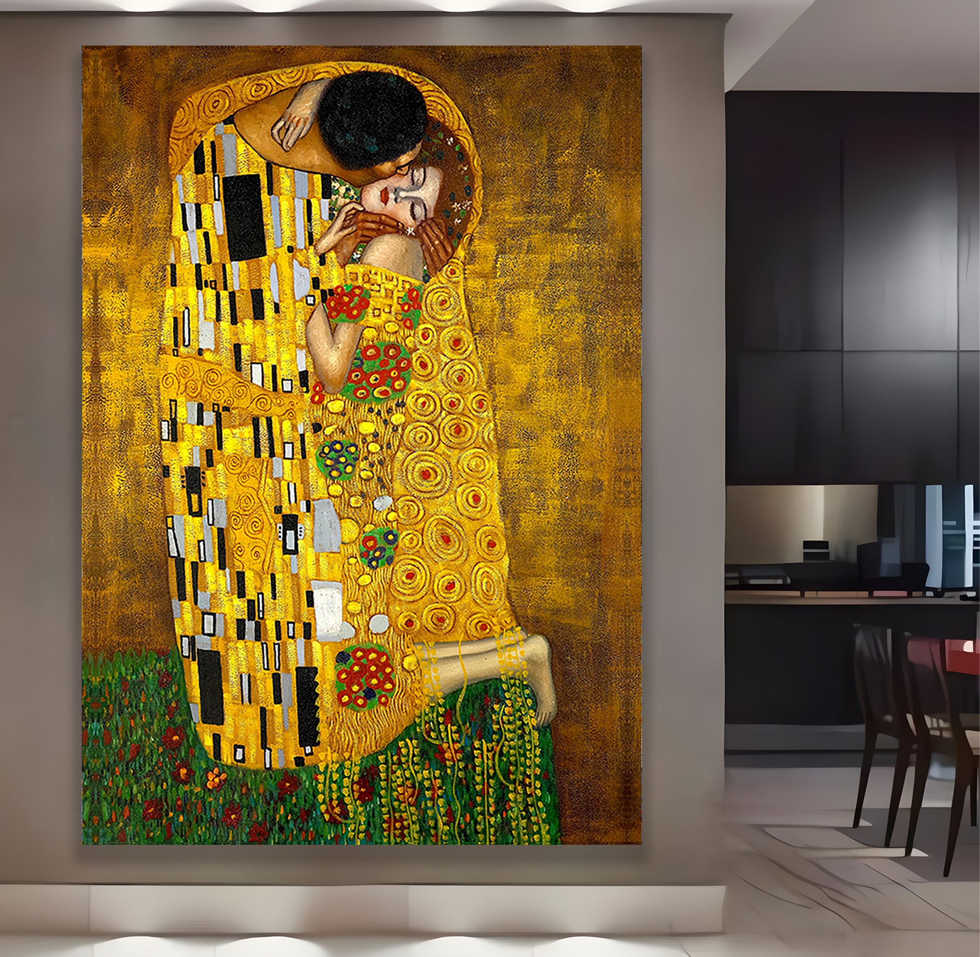 Gustav%20Klimt%20-%20The%20Kiss%201907%20Kanvas%20Tablo