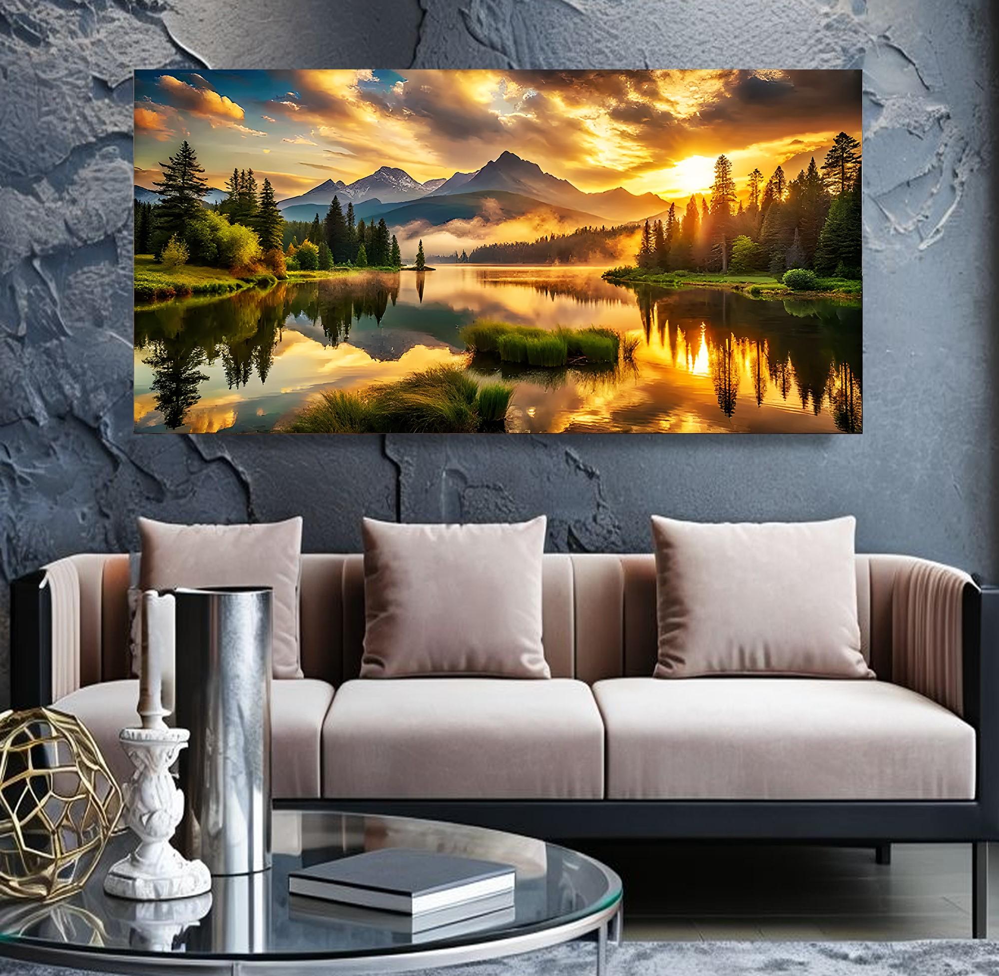 Gün%20Batımı%20Panoramik%20Kanvas%20Tablo