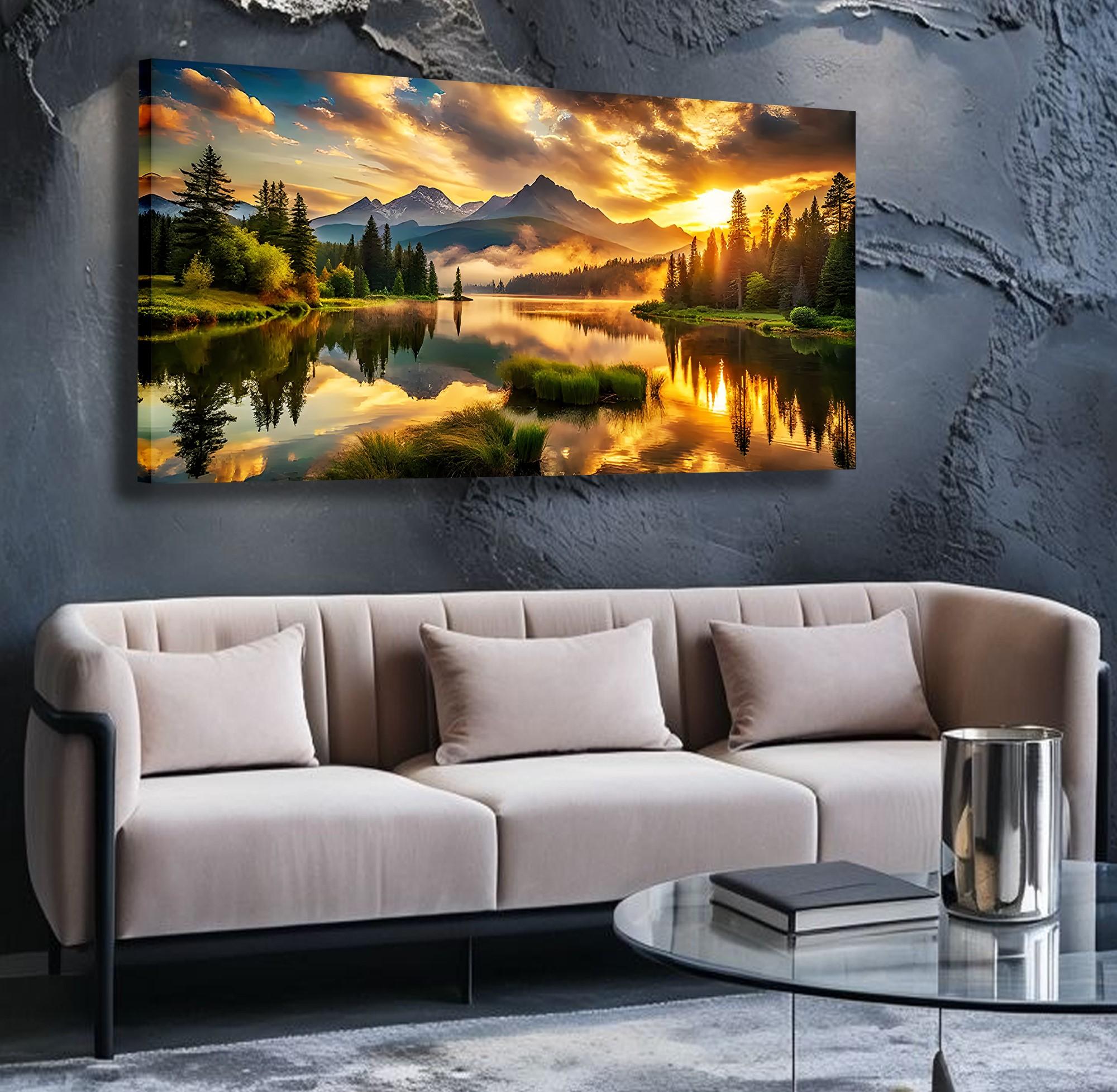Gün%20Batımı%20Panoramik%20Kanvas%20Tablo