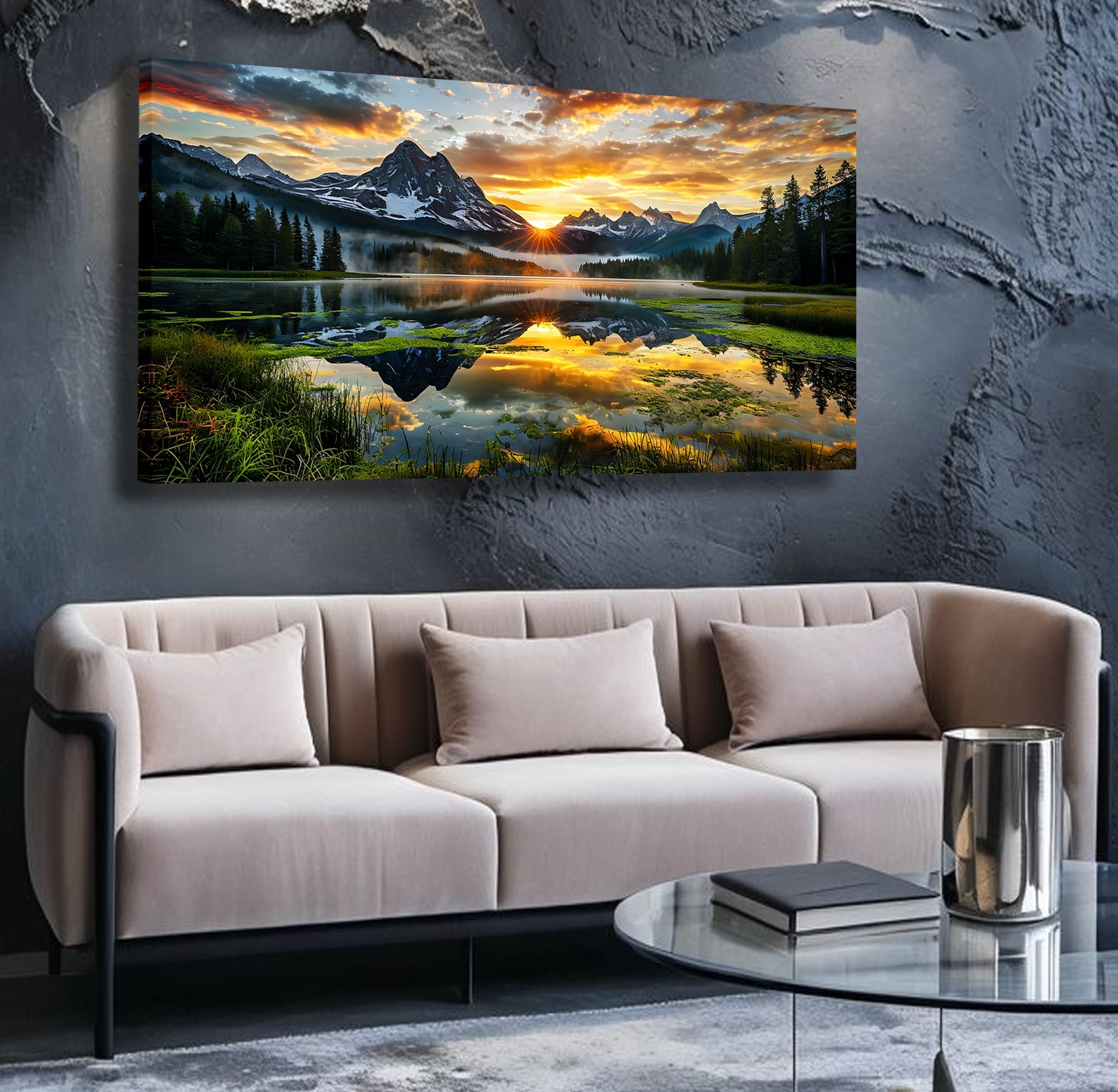 Gün%20Batımı%20Panoramik%20Kanvas%20Tablo