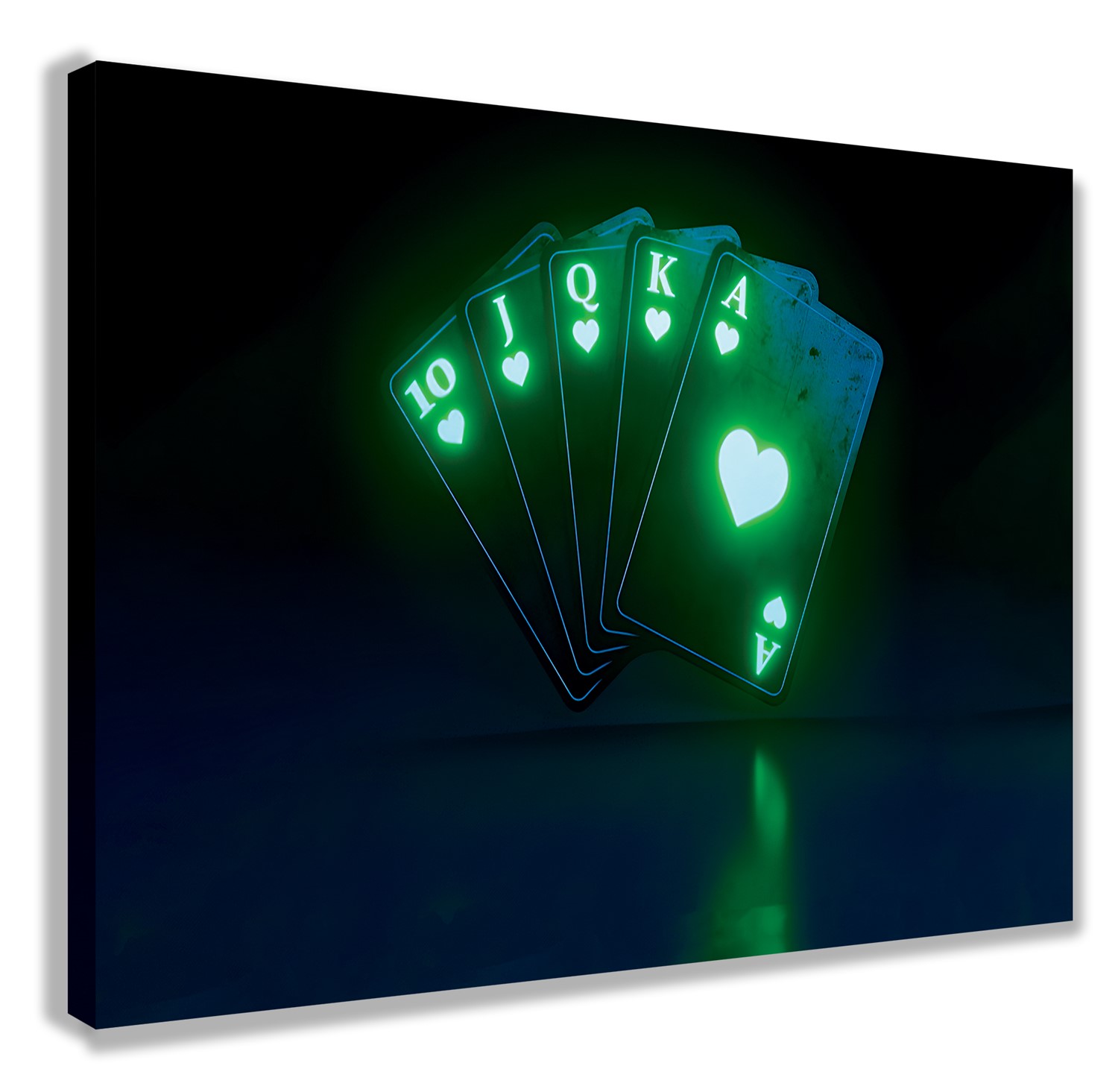 Neon%20Oyun%20Kartı%20Kanvas%20Tablo