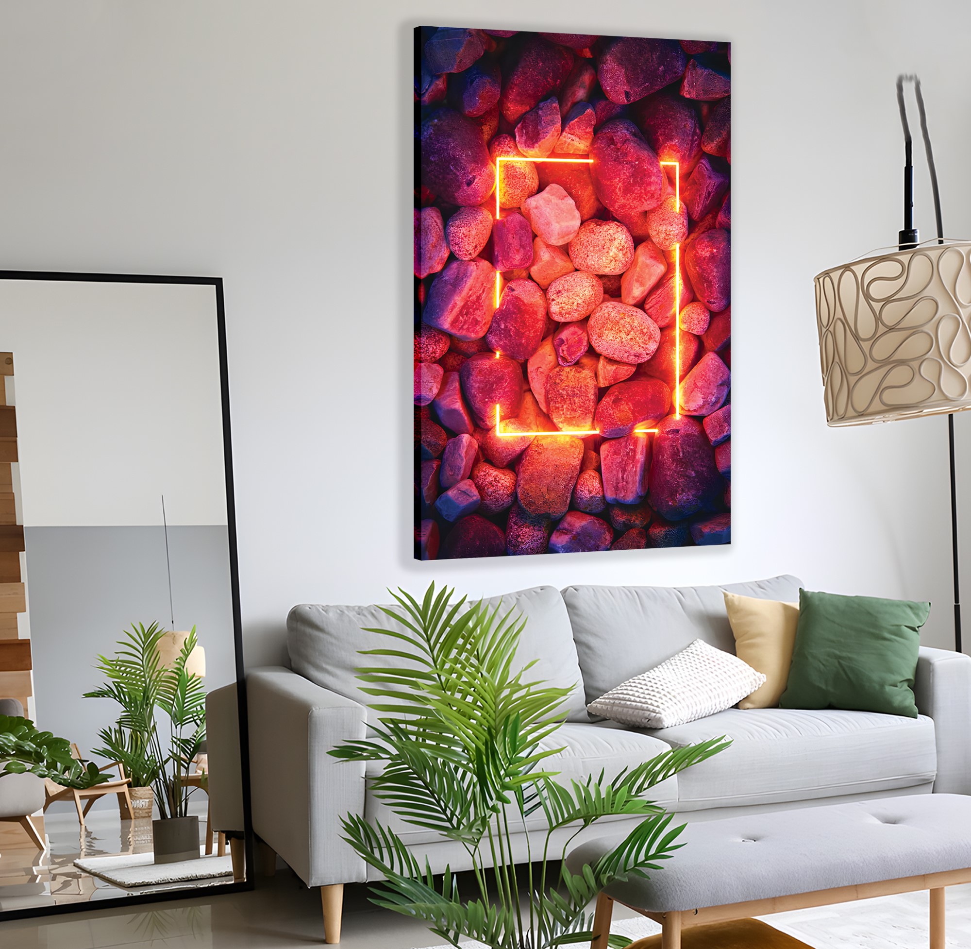 Neon%20Flower%20Kanvas%20Tablo