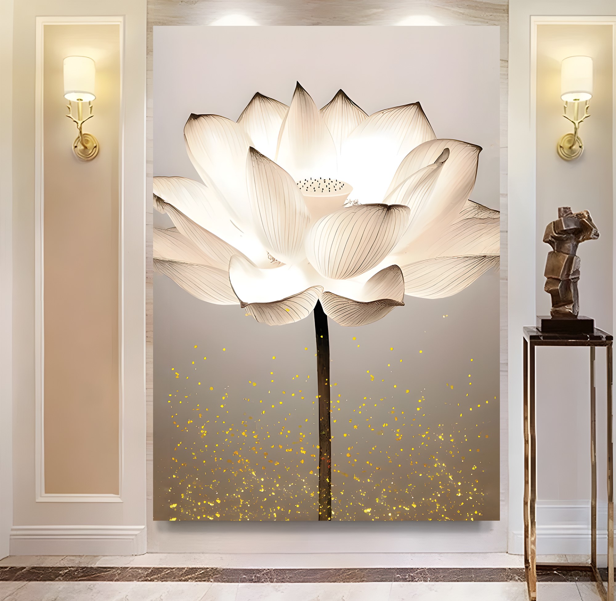 Lotus%20Çiçeği%20Kanvas%20Tablo