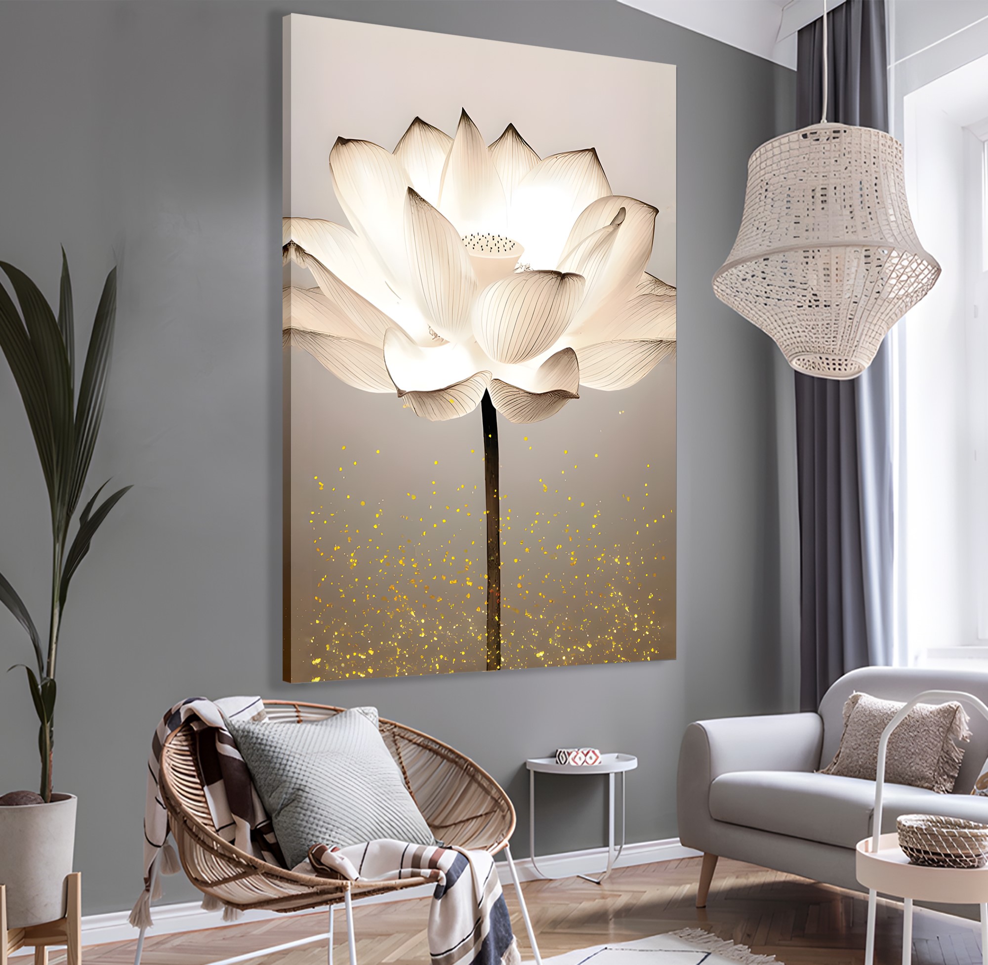 Lotus%20Çiçeği%20Kanvas%20Tablo