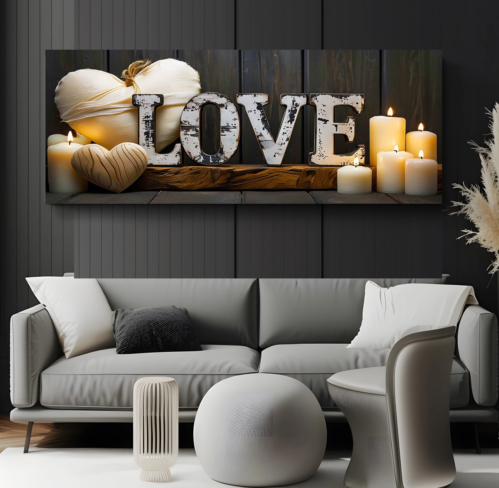 Led%20Işıklı%20Uzaktan%20Kumandalı%20Mumlar%20Kanvas%20Tablo