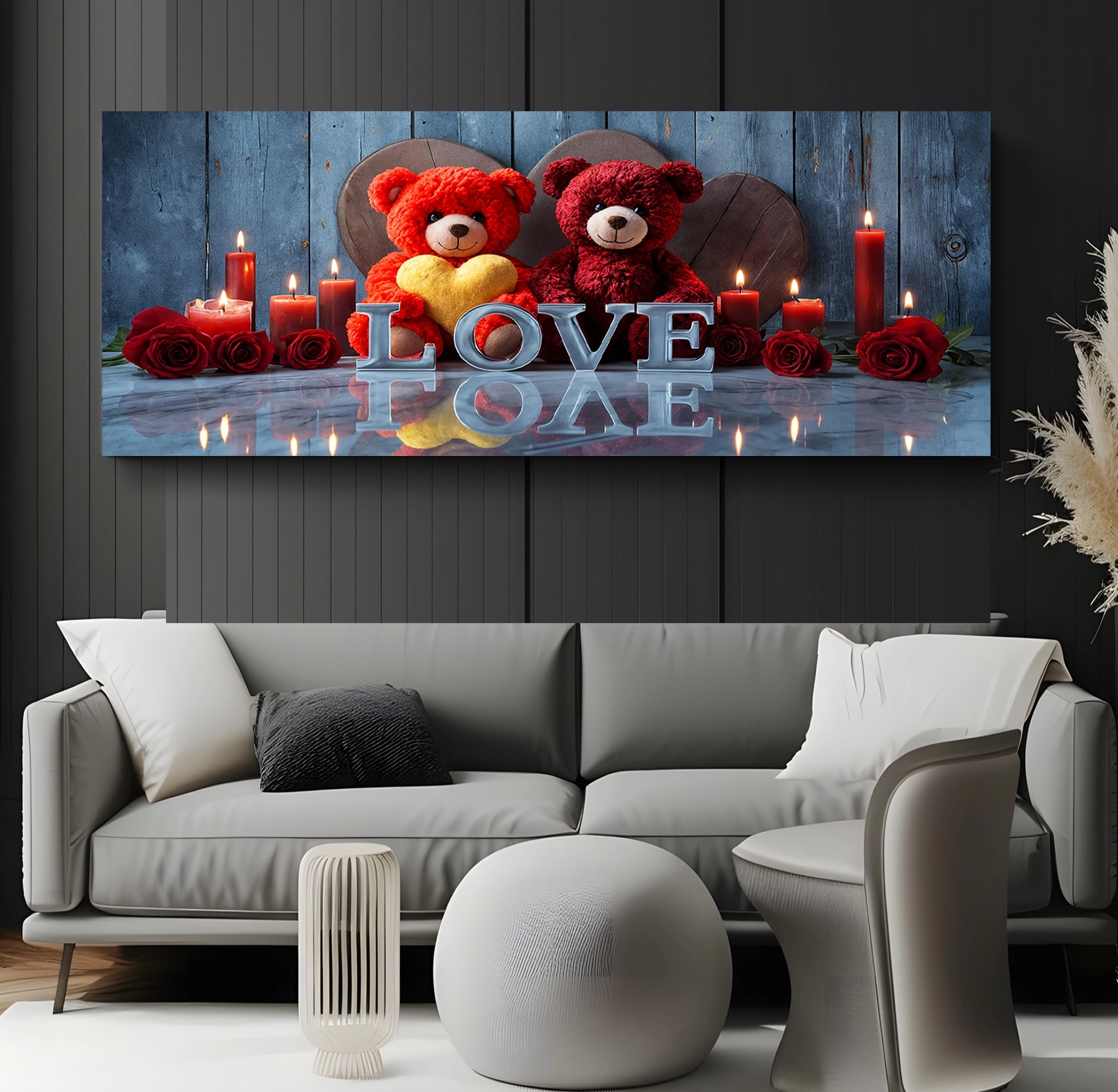 Led%20Işıklı%20Uzaktan%20Kumandalı%20Mumlar%20Kanvas%20Tablo