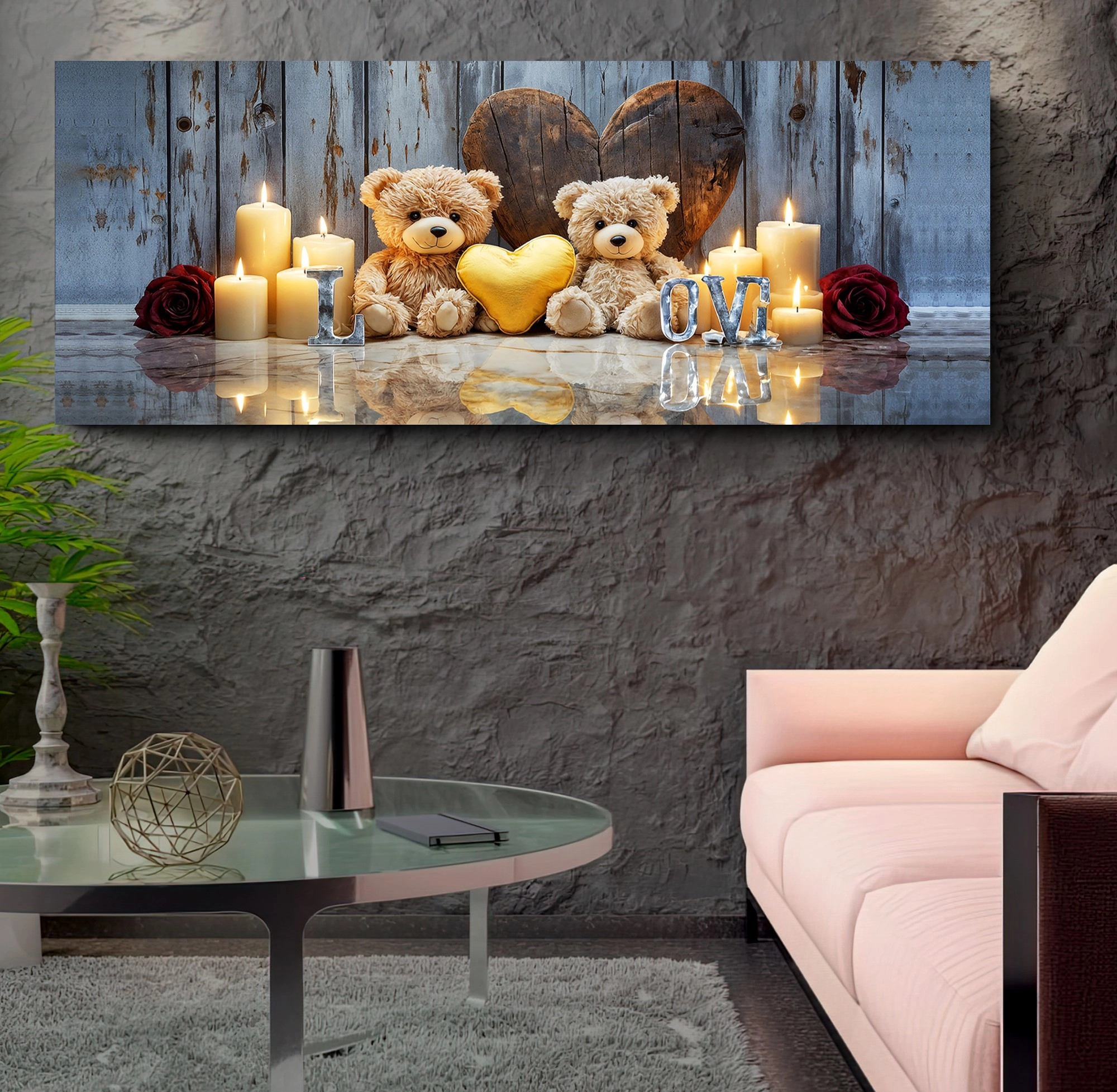Led%20Işıklı%20Uzaktan%20Kumandalı%20Mumlar%20Kanvas%20Tablo