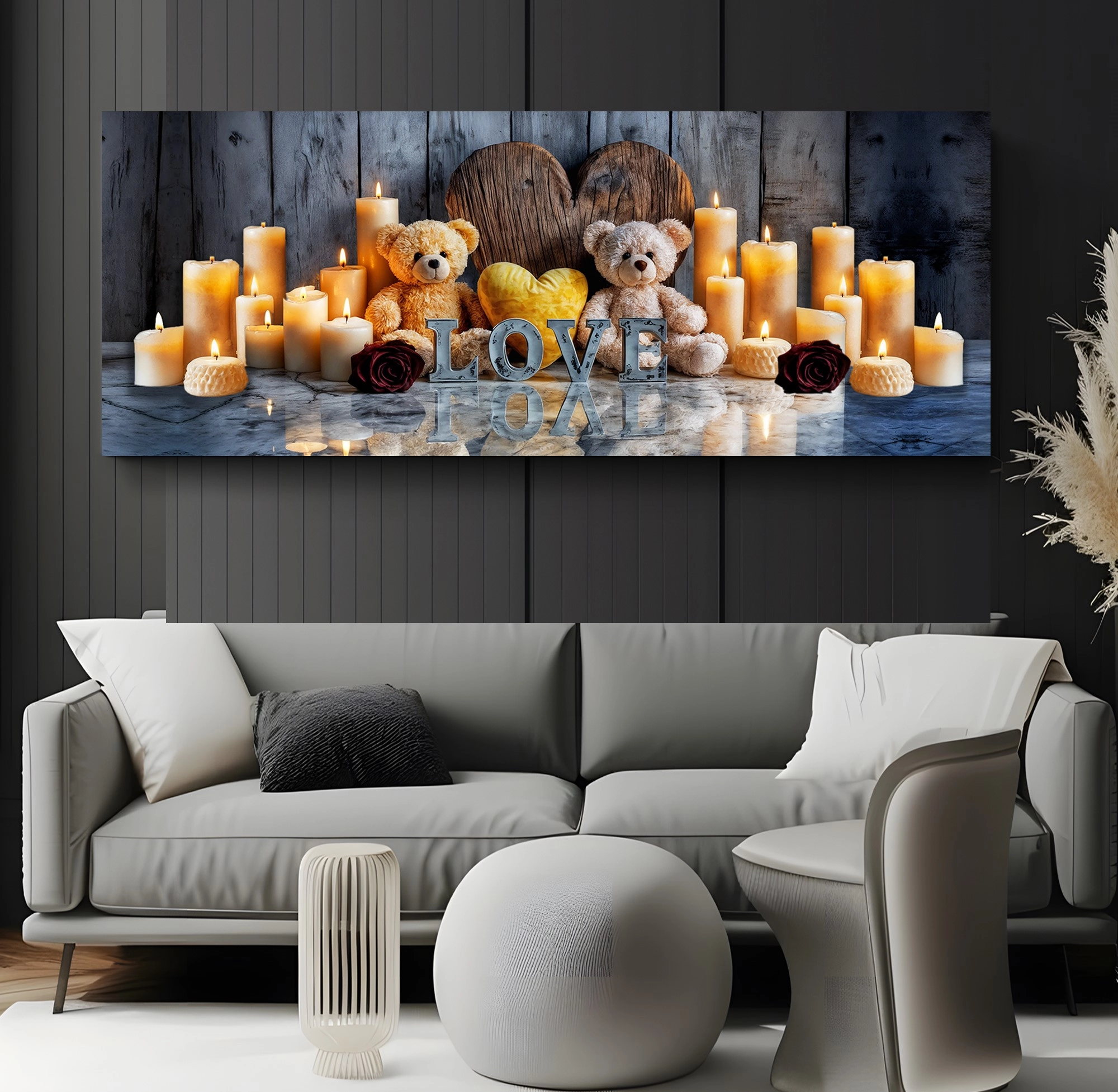 Led%20Işıklı%20Uzaktan%20Kumandalı%20Mumlar%20Kanvas%20Tablo