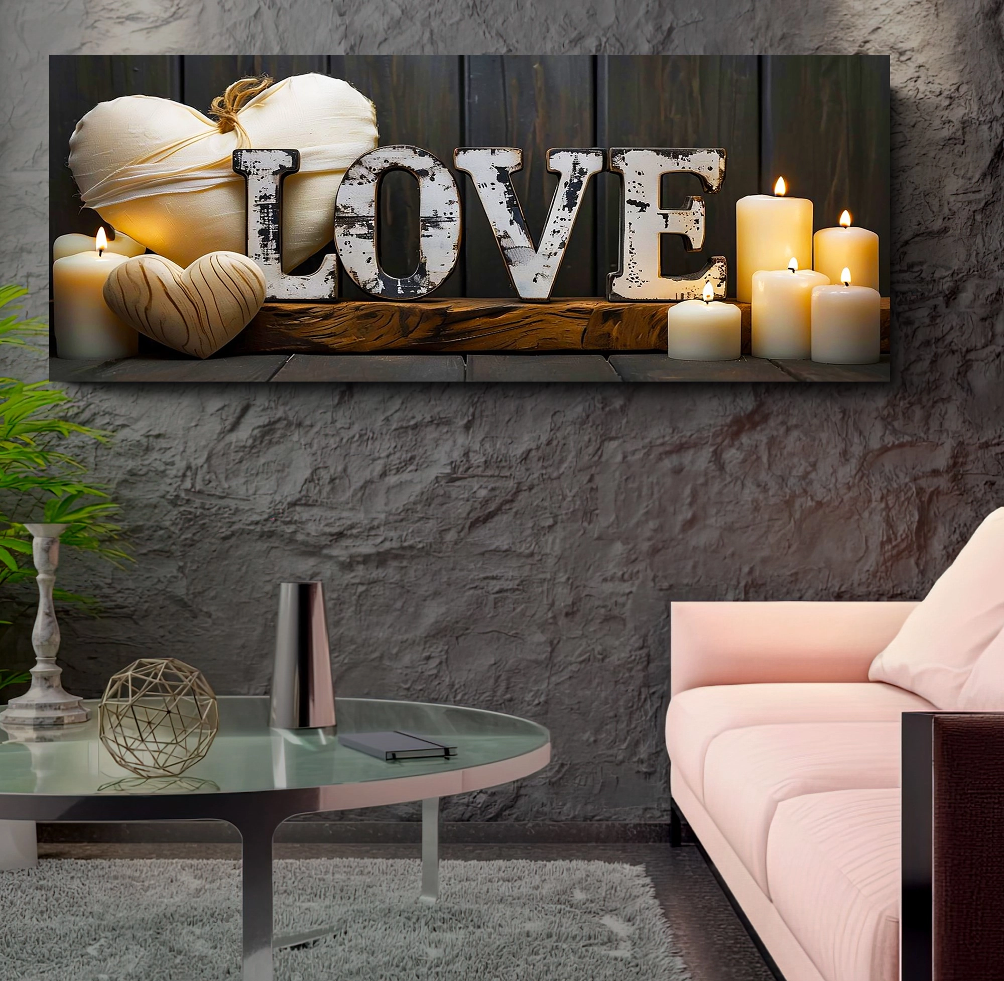 Led%20Işıklı%20Uzaktan%20Kumandalı%20Mumlar%20Kanvas%20Tablo
