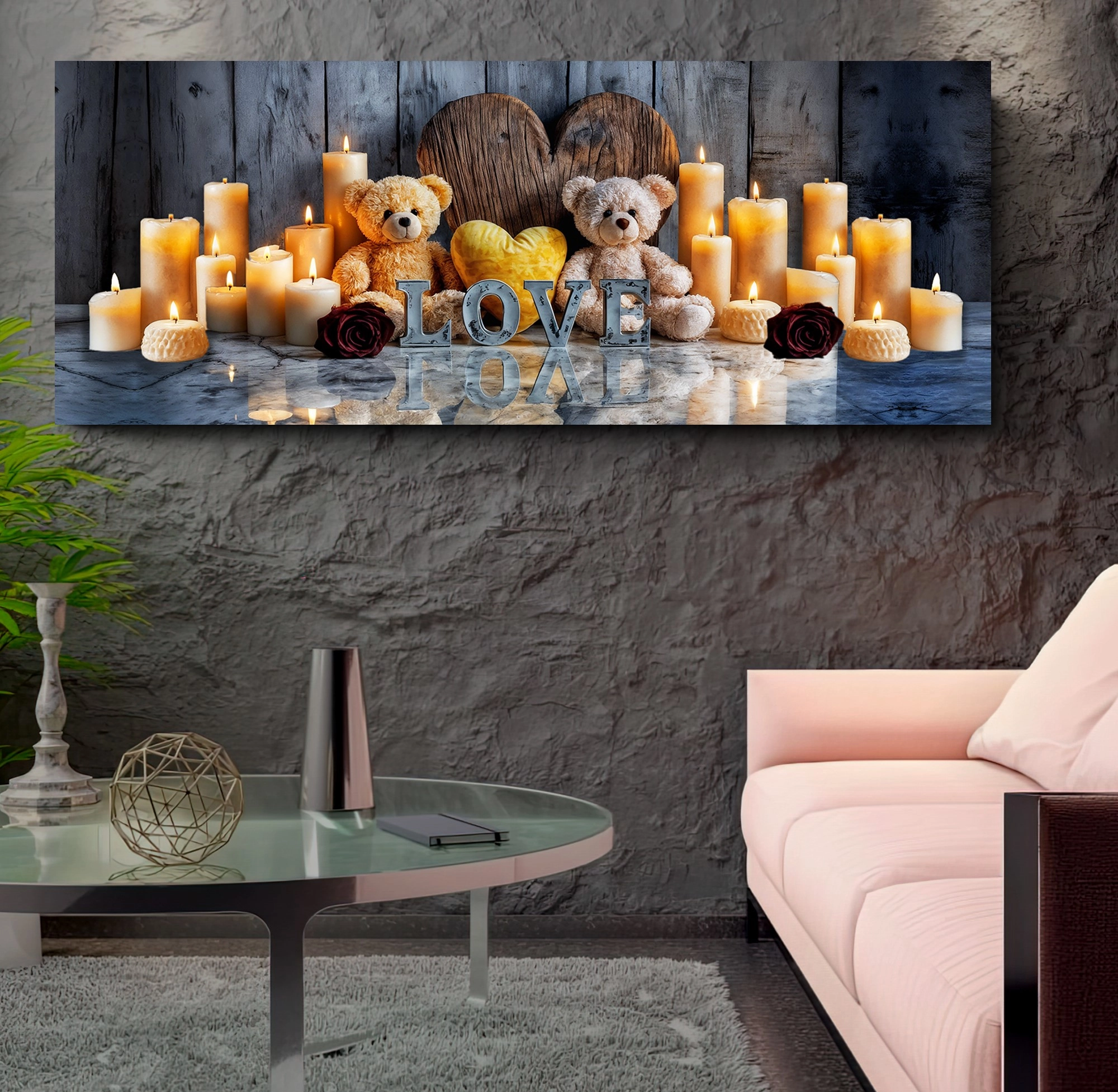 Led%20Işıklı%20Uzaktan%20Kumandalı%20Mumlar%20Kanvas%20Tablo