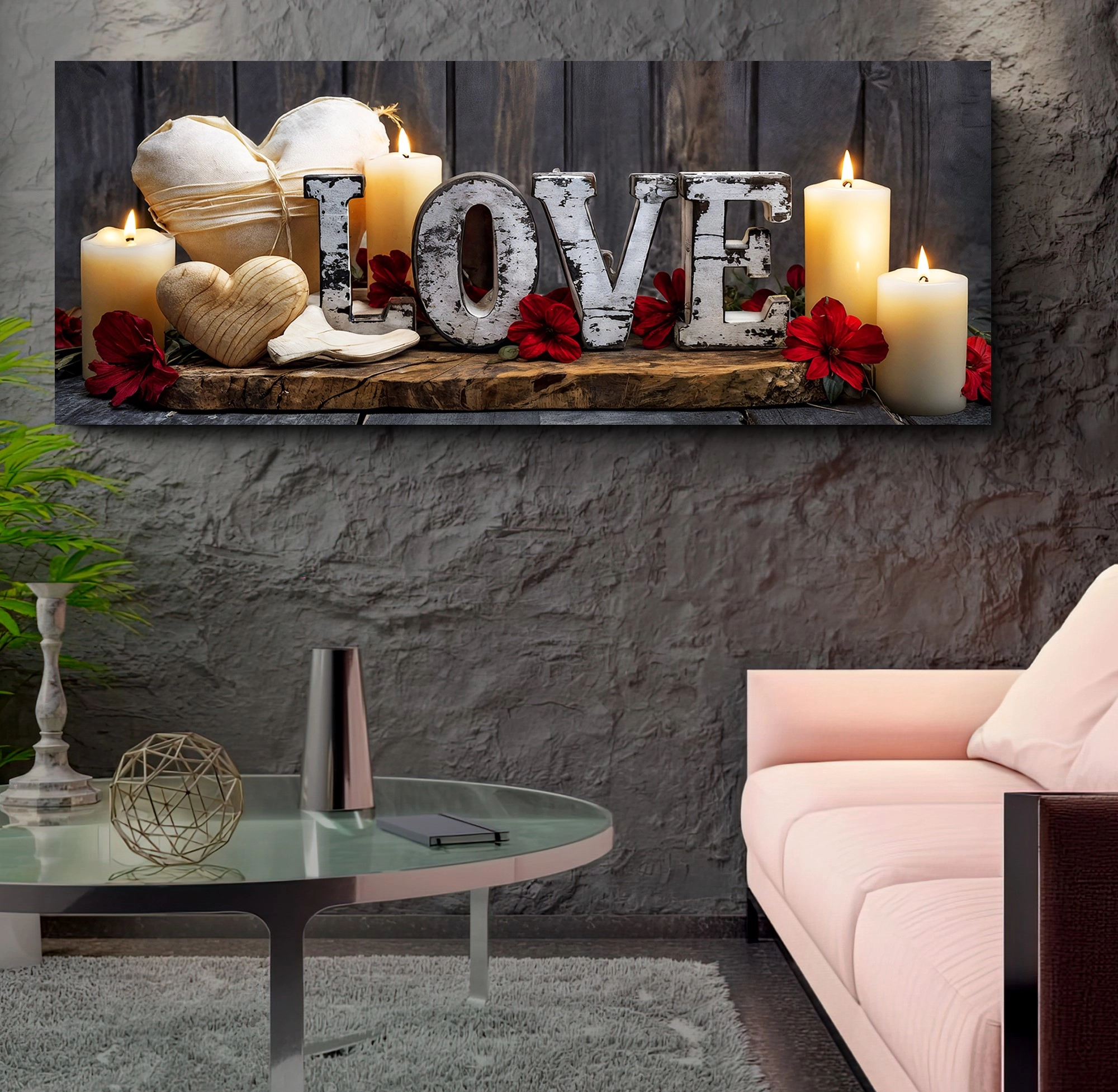 Led%20Işıklı%20Uzaktan%20Kumandalı%20Mumlar%20Kanvas%20Tablo