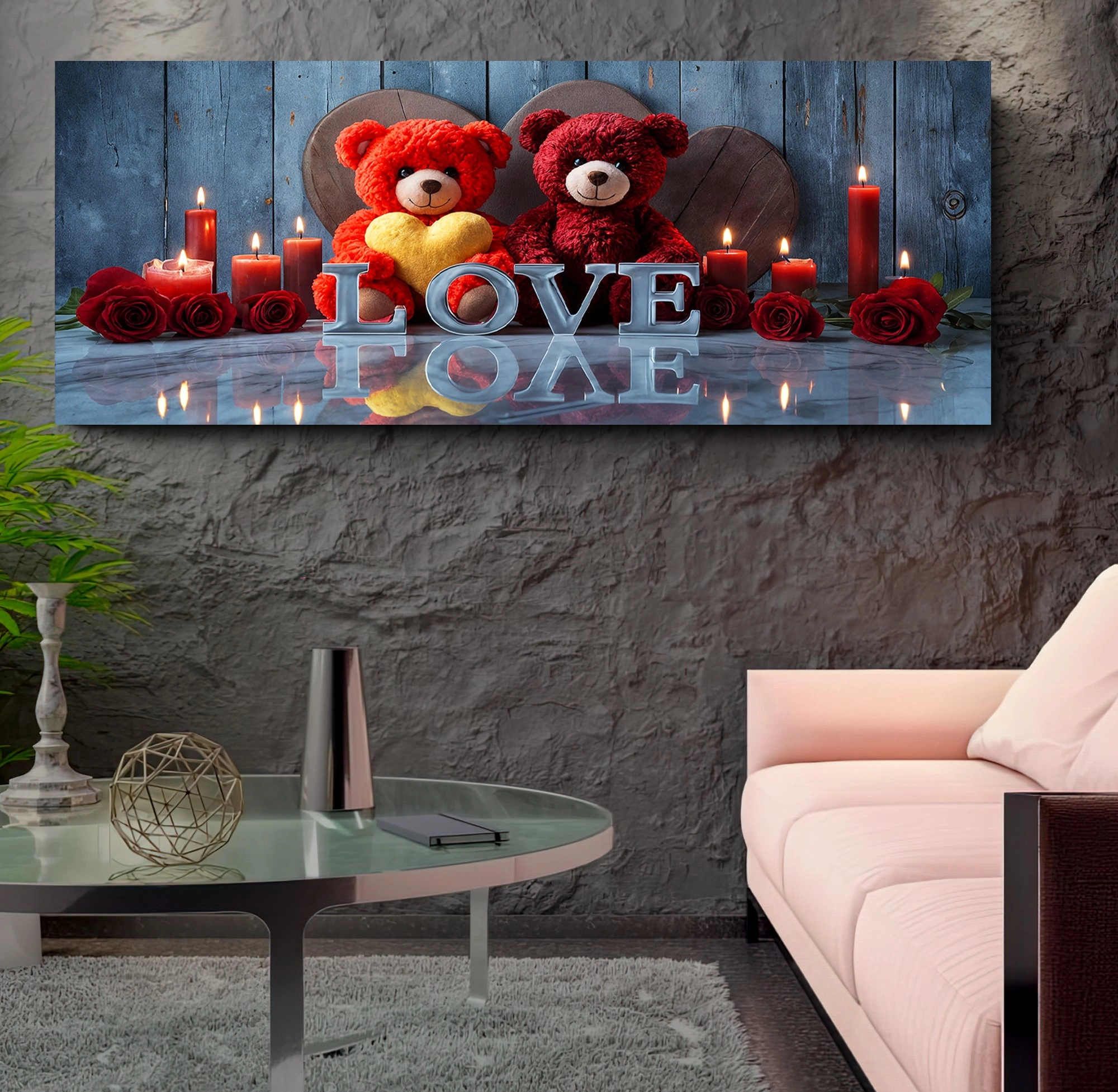 Led%20Işıklı%20Uzaktan%20Kumandalı%20Mumlar%20Kanvas%20Tablo