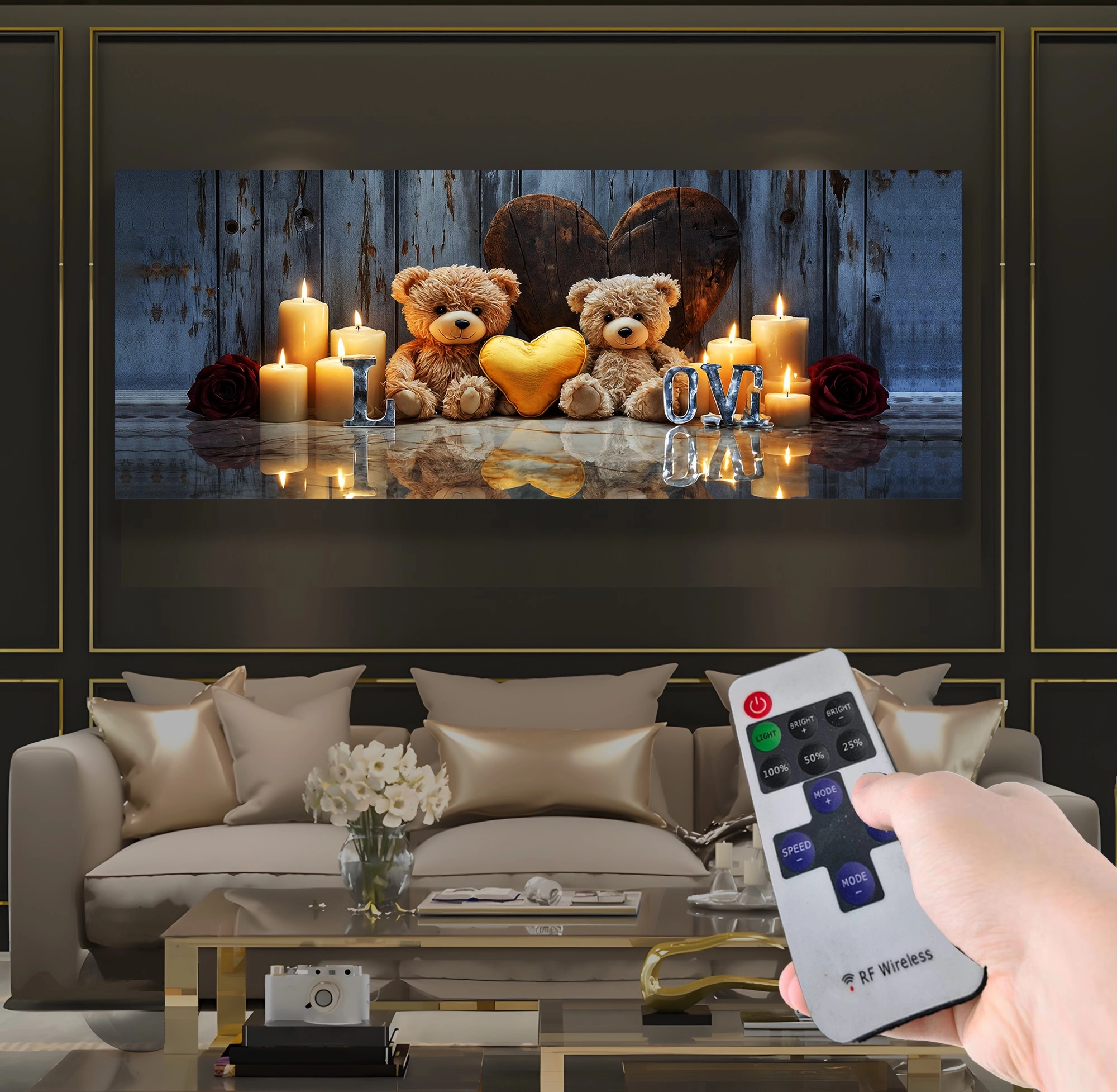 Led%20Işıklı%20Uzaktan%20Kumandalı%20Mumlar%20Kanvas%20Tablo