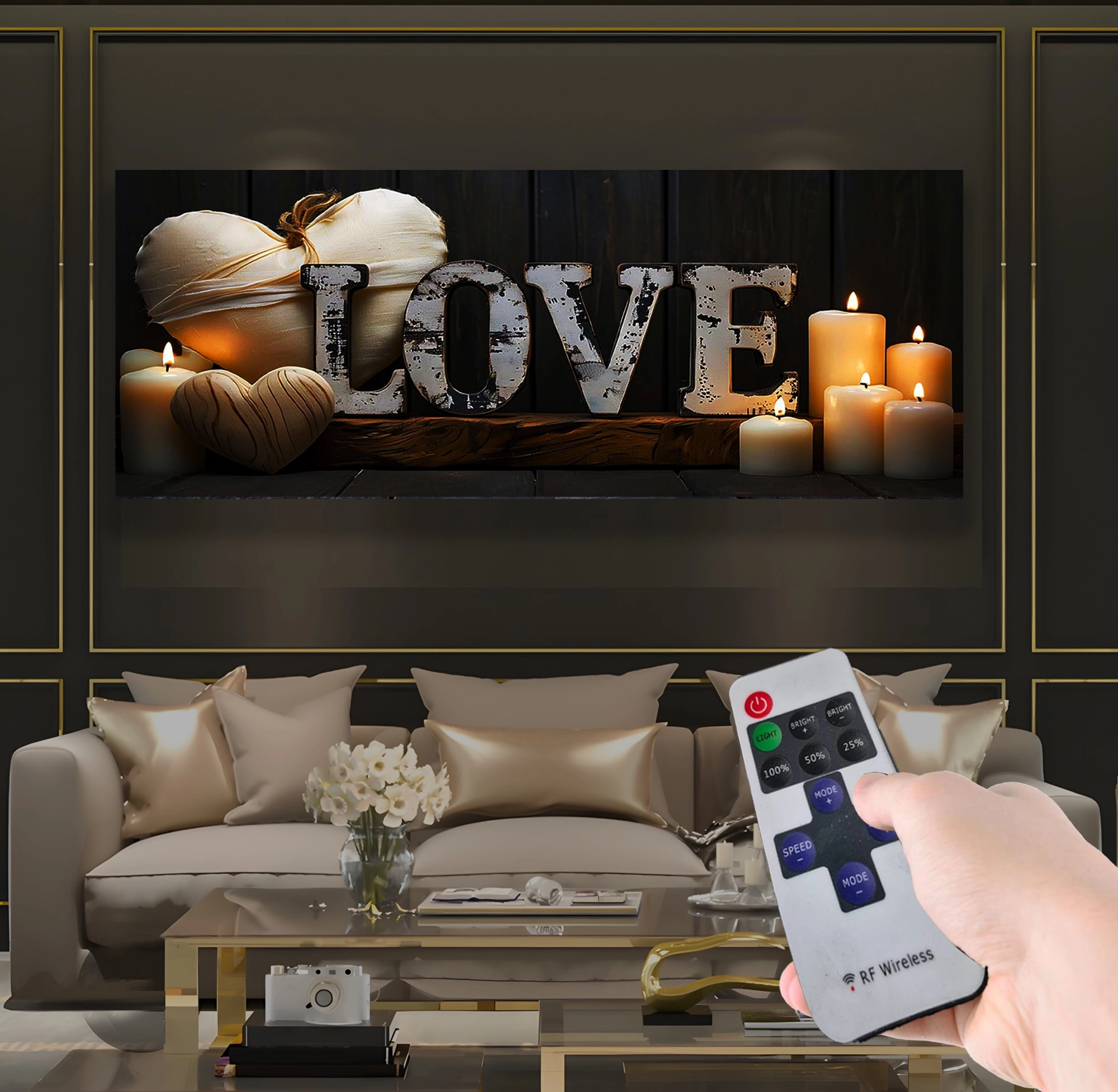 Led%20Işıklı%20Uzaktan%20Kumandalı%20Mumlar%20Kanvas%20Tablo