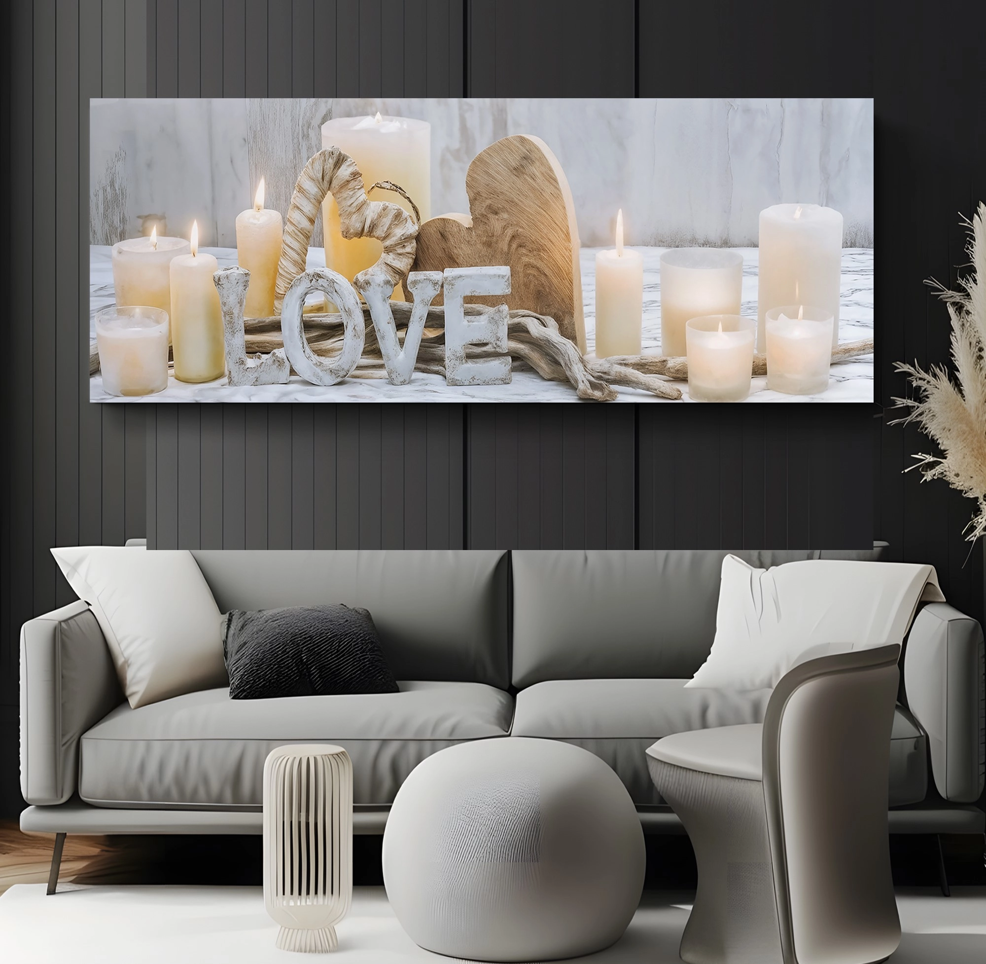 Led%20Işıklı%20Uzaktan%20Kumandalı%20Mumlar%20Kanvas%20Tablo