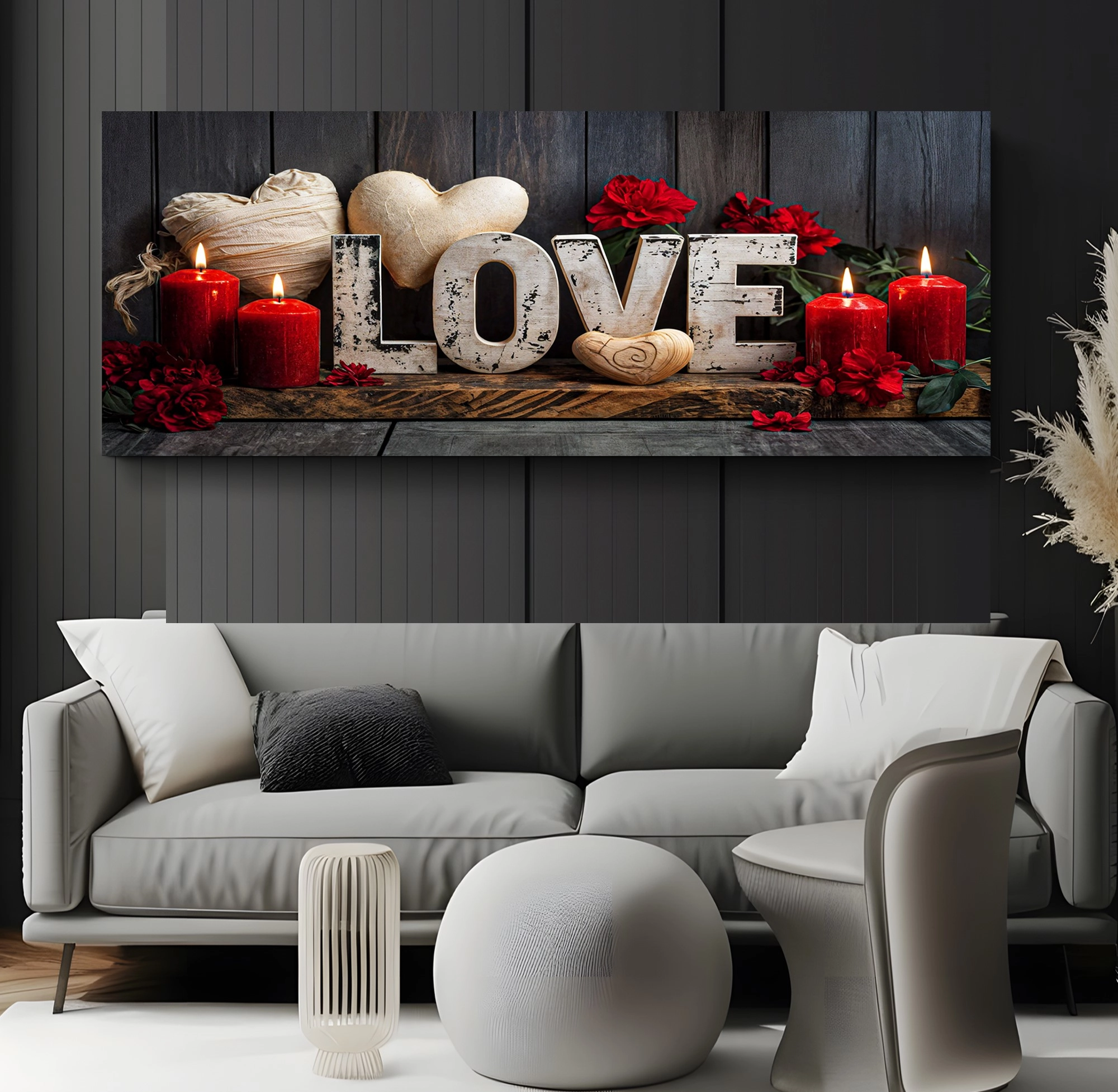 Led%20Işıklı%20Uzaktan%20Kumandalı%20Mumlar%20Kanvas%20Tablo