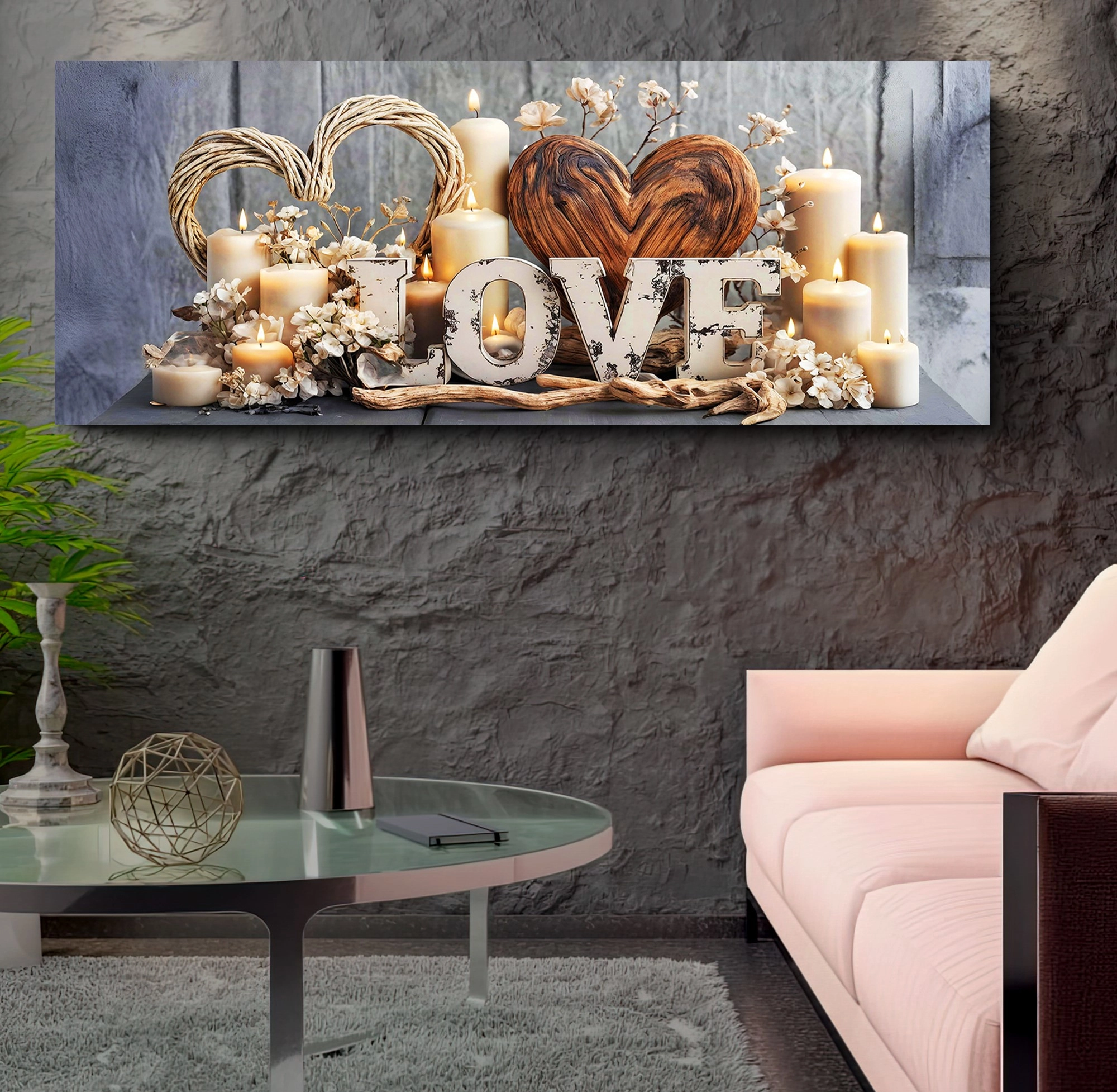 Led%20Işıklı%20Uzaktan%20Kumandalı%20Mumlar%20Kanvas%20Tablo