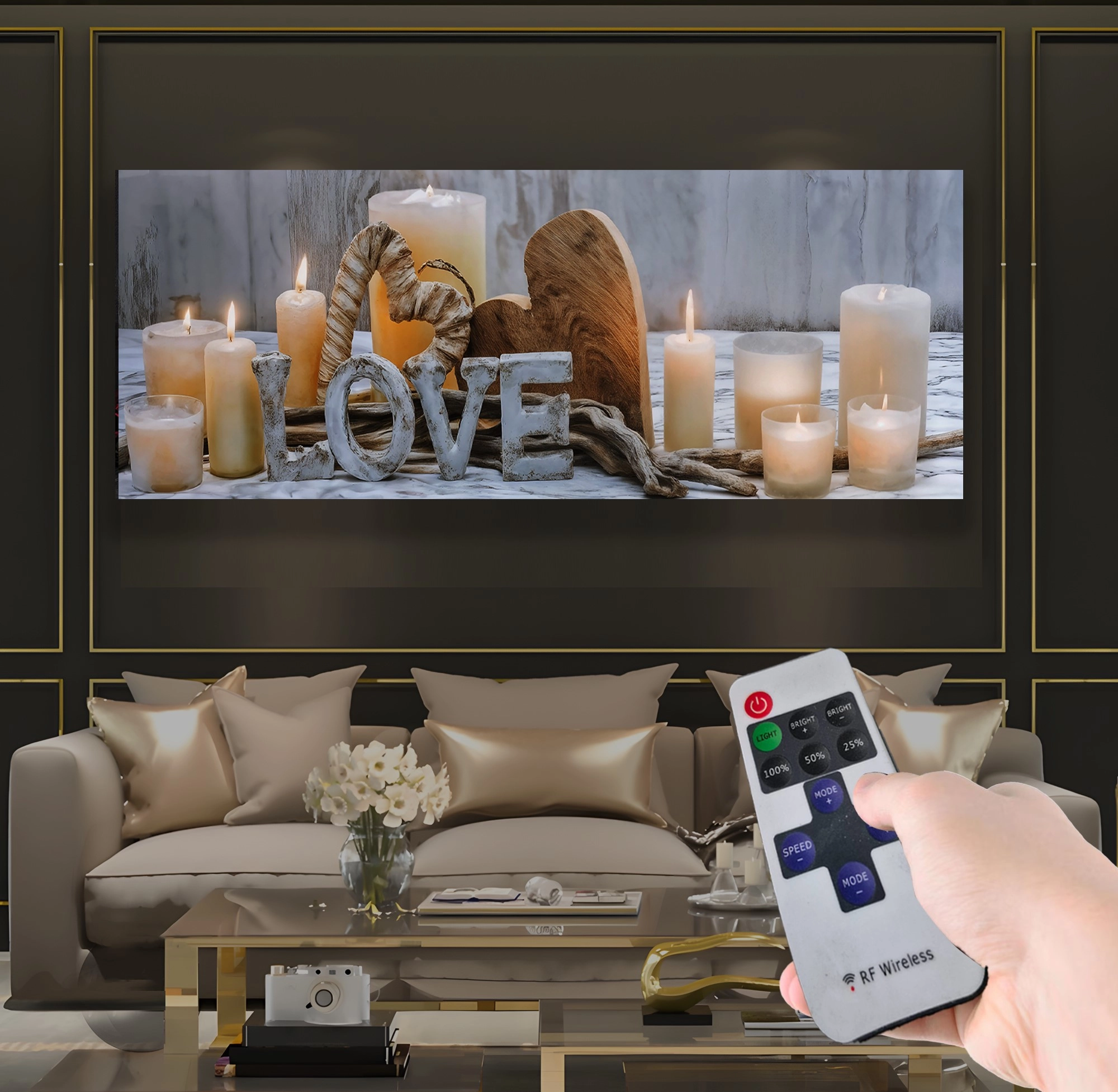 Led%20Işıklı%20Uzaktan%20Kumandalı%20Mumlar%20Kanvas%20Tablo