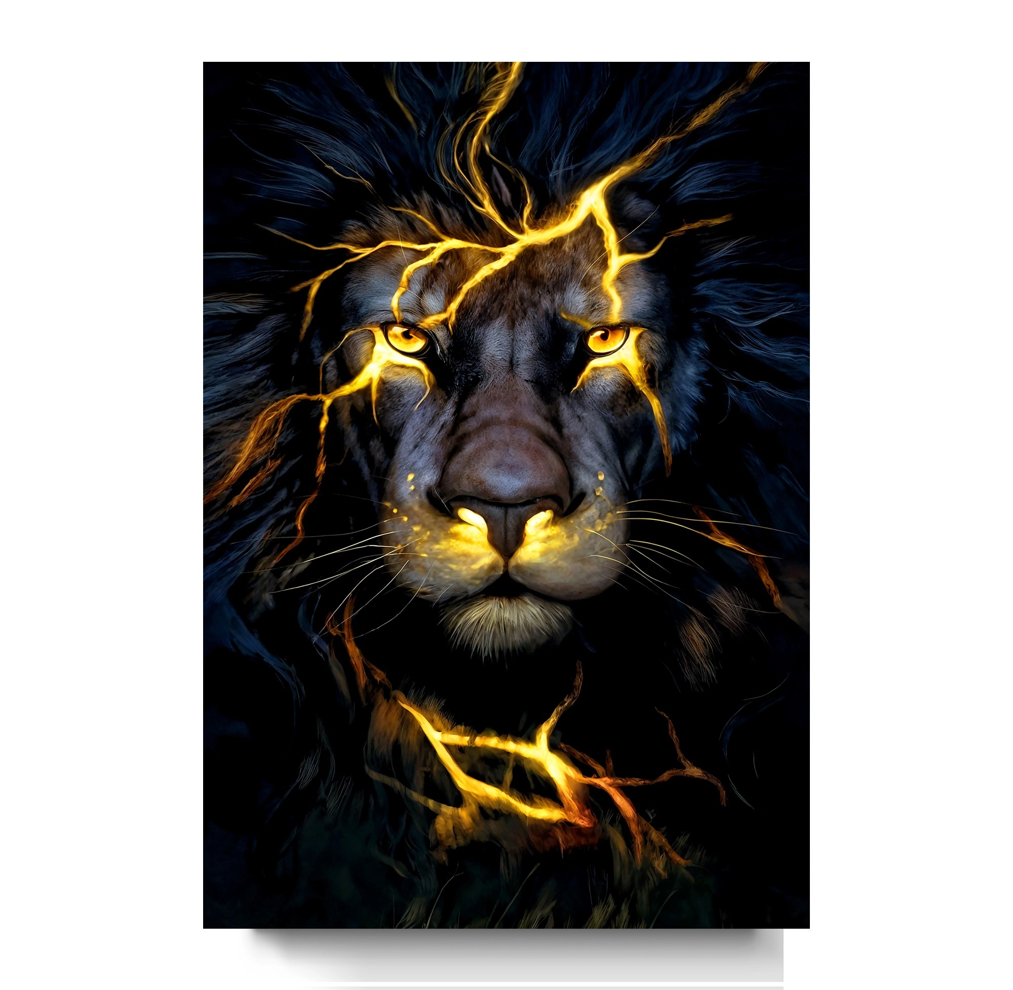 Led%20Işıklı%20Uzaktan%20Kumandalı%20Aslan%20Kanvas%20Tablo