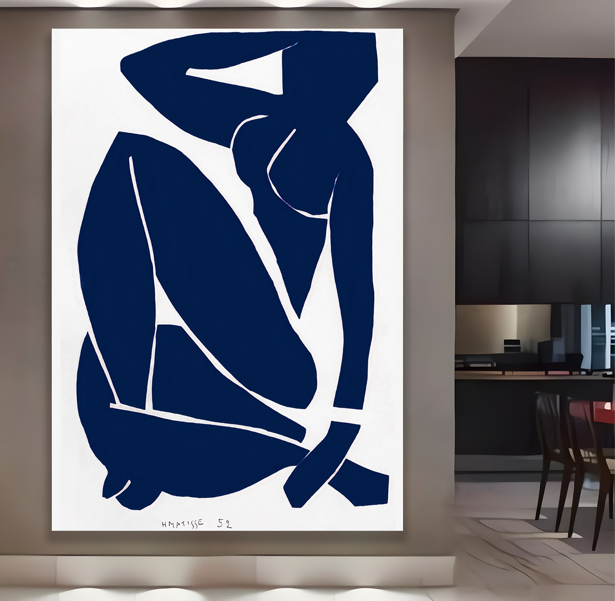 Nu%20Bleu%20III%20-%201952%20Henri%20Matisse%20Kanvas%20Tablo