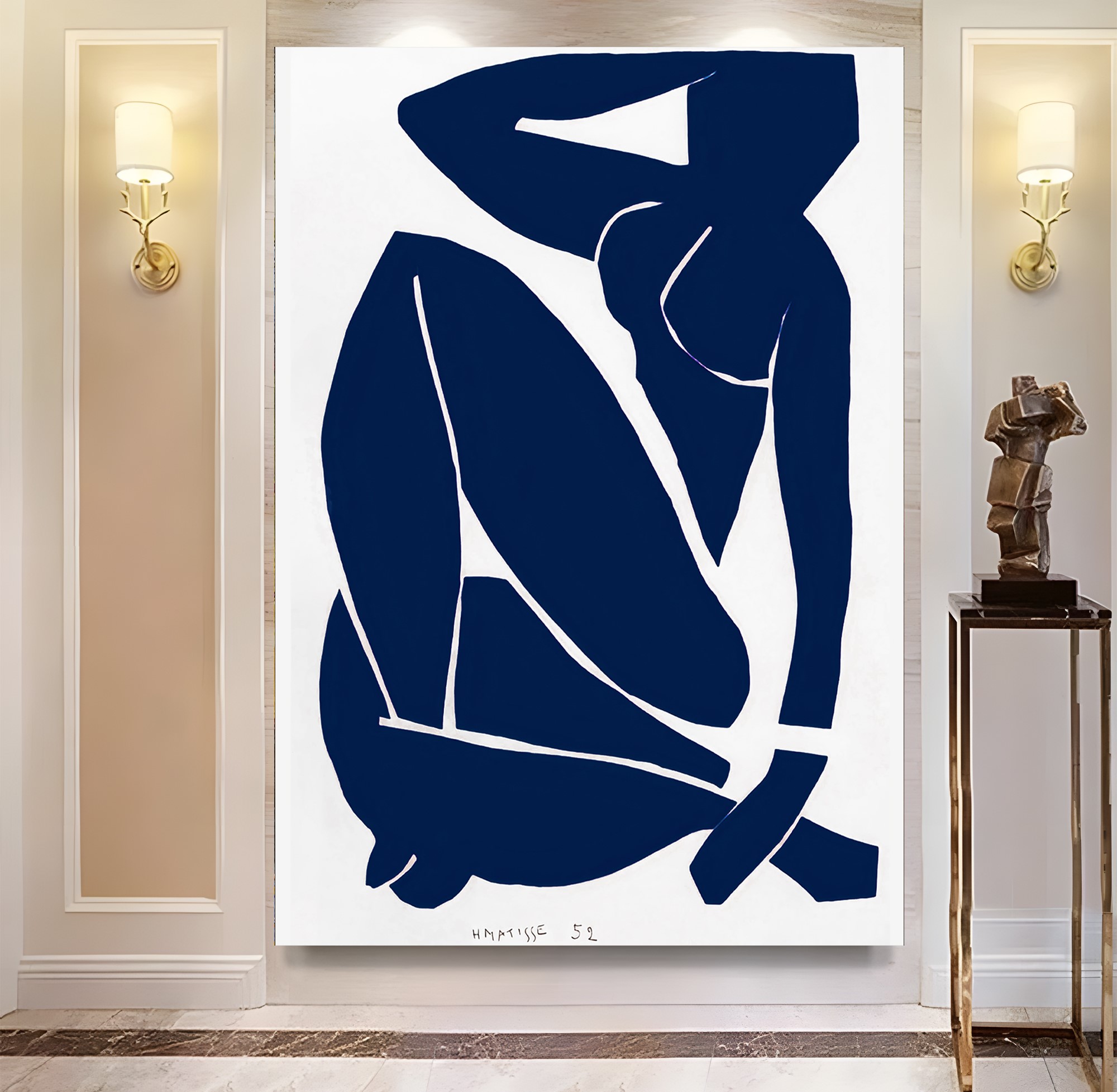 Nu%20Bleu%20III%20-%201952%20Henri%20Matisse%20Kanvas%20Tablo