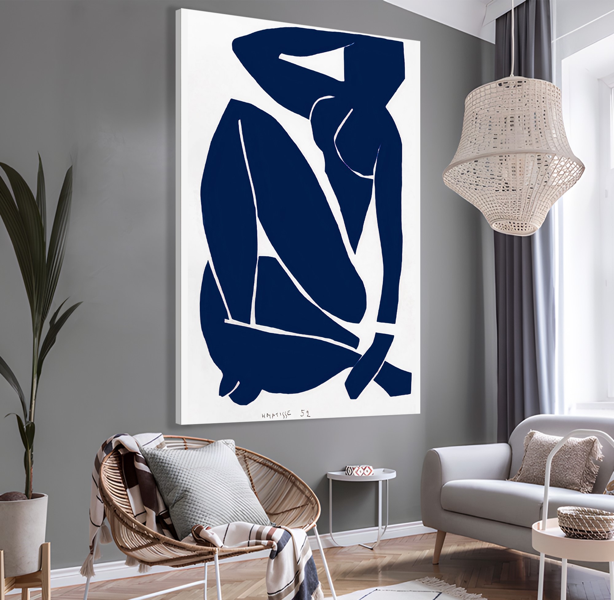Nu%20Bleu%20III%20-%201952%20Henri%20Matisse%20Kanvas%20Tablo