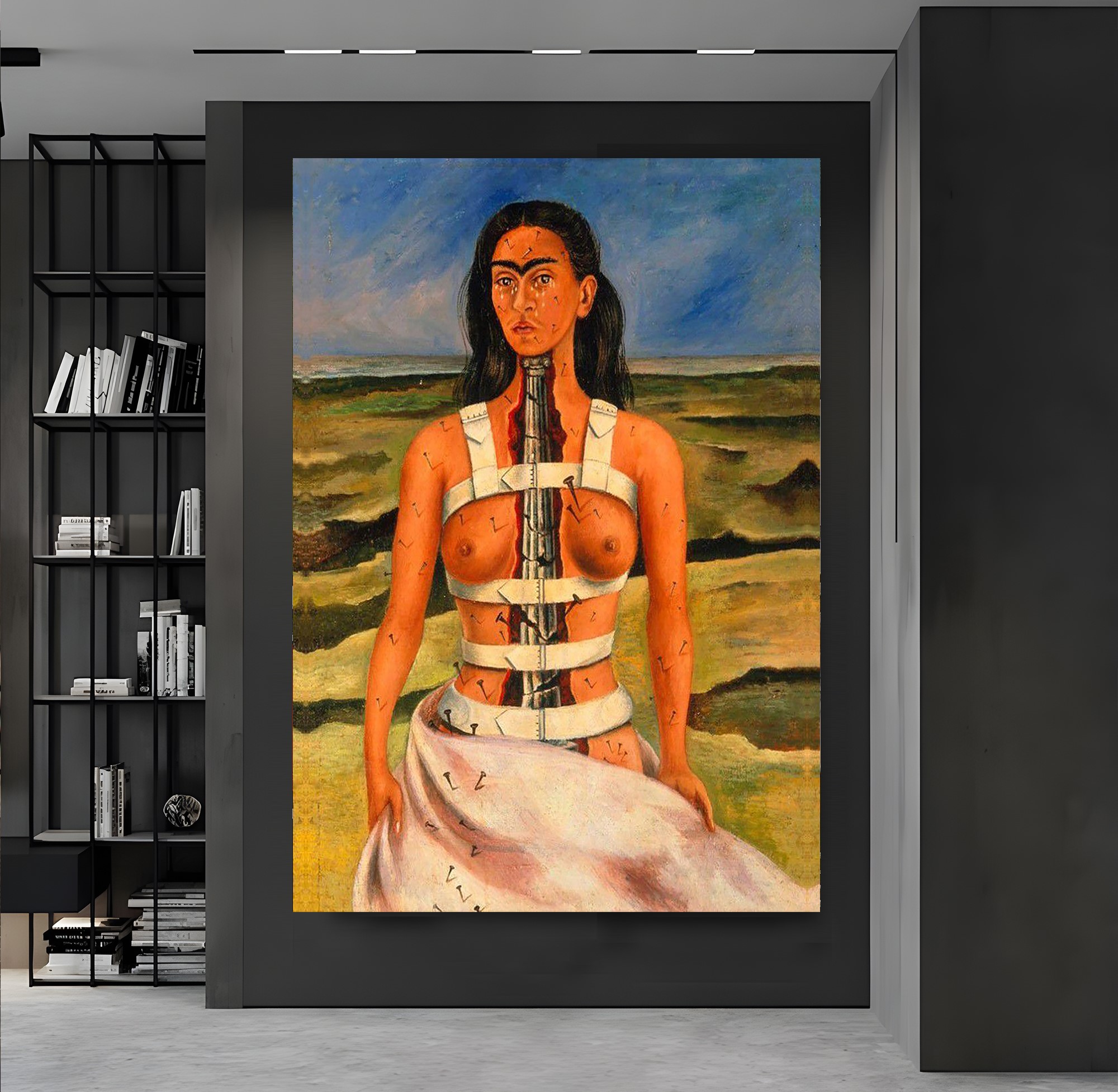 Frida%20Kahlo%20-%20The%20Broken%20Column%20Kanvas%20Tablo