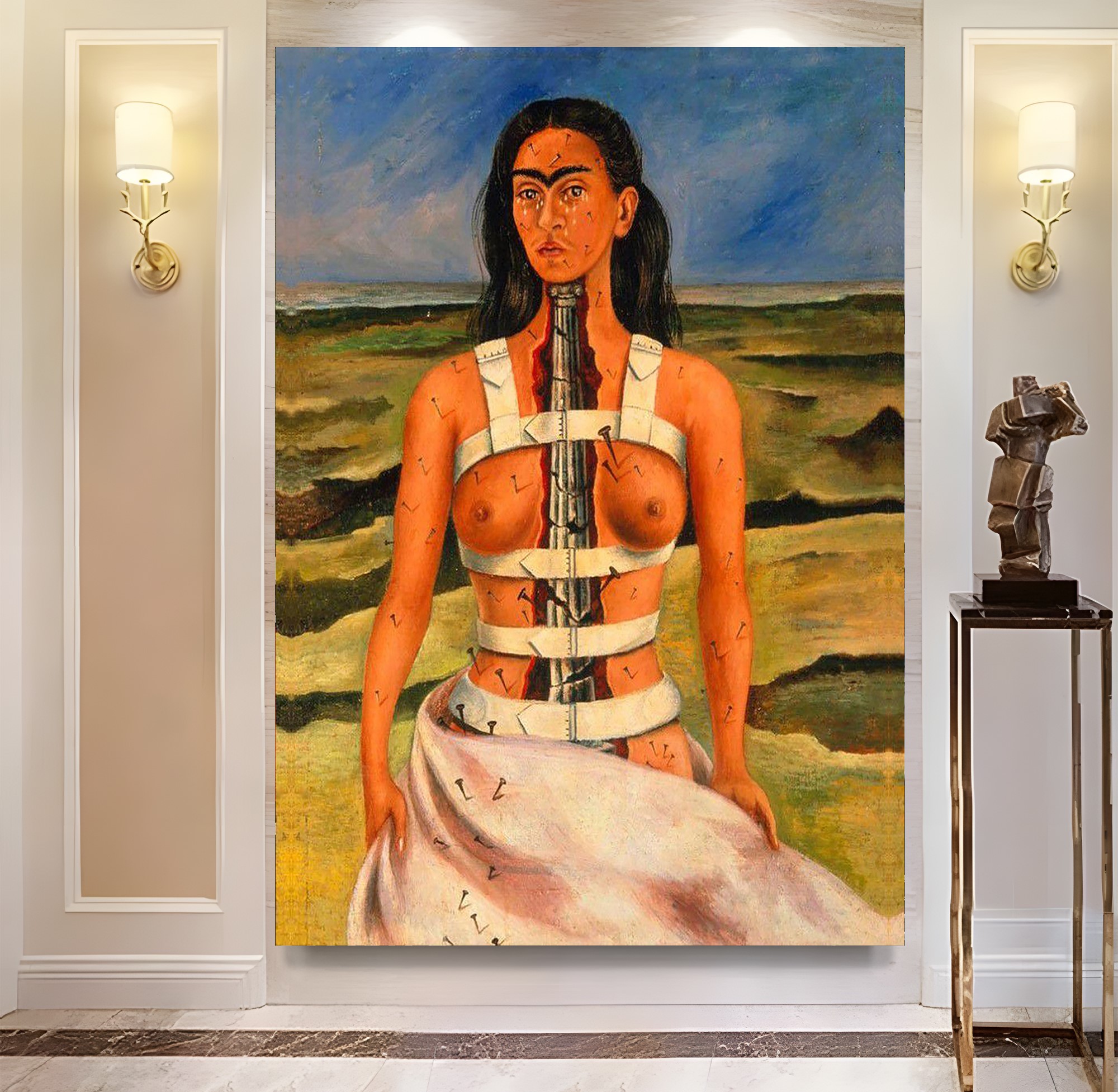 Frida%20Kahlo%20-%20The%20Broken%20Column%20Kanvas%20Tablo