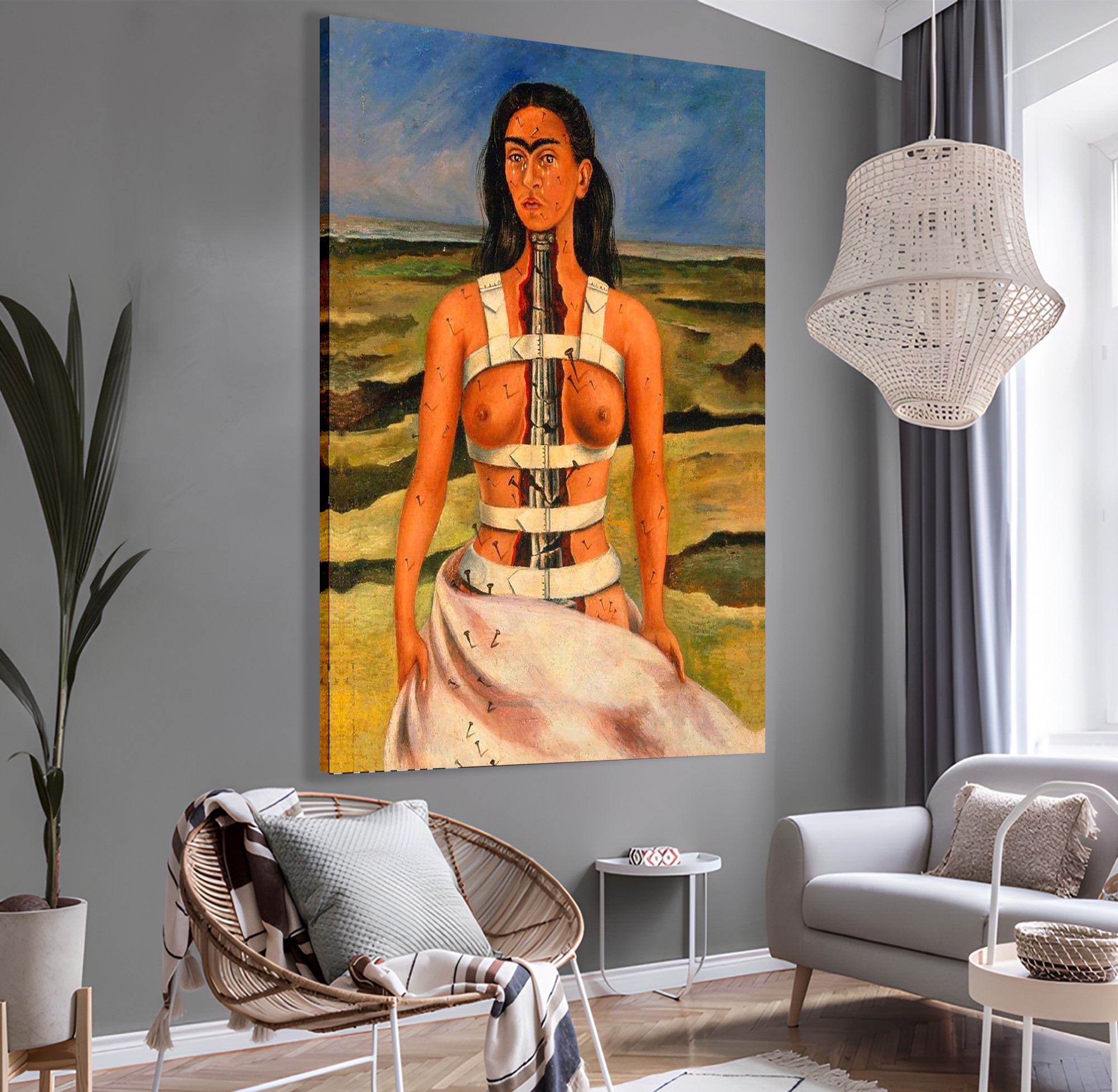 Frida%20Kahlo%20-%20The%20Broken%20Column%20Kanvas%20Tablo