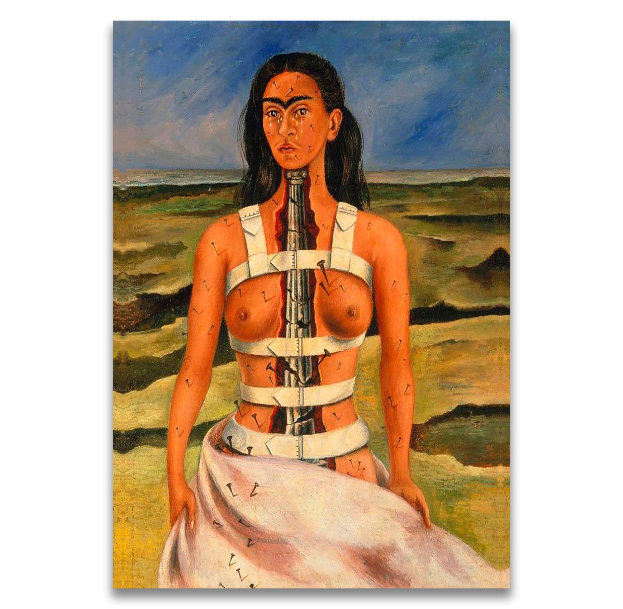 Frida%20Kahlo%20-%20The%20Broken%20Column%20Kanvas%20Tablo